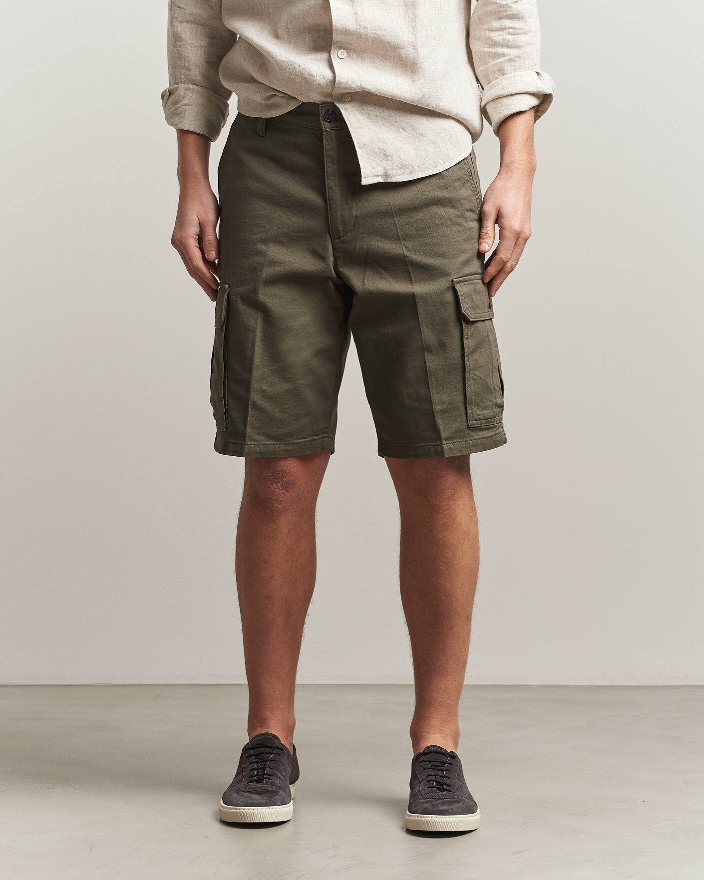 Heren | Korte broek | Dockers | Straight Cargo Shorts Earth Moss