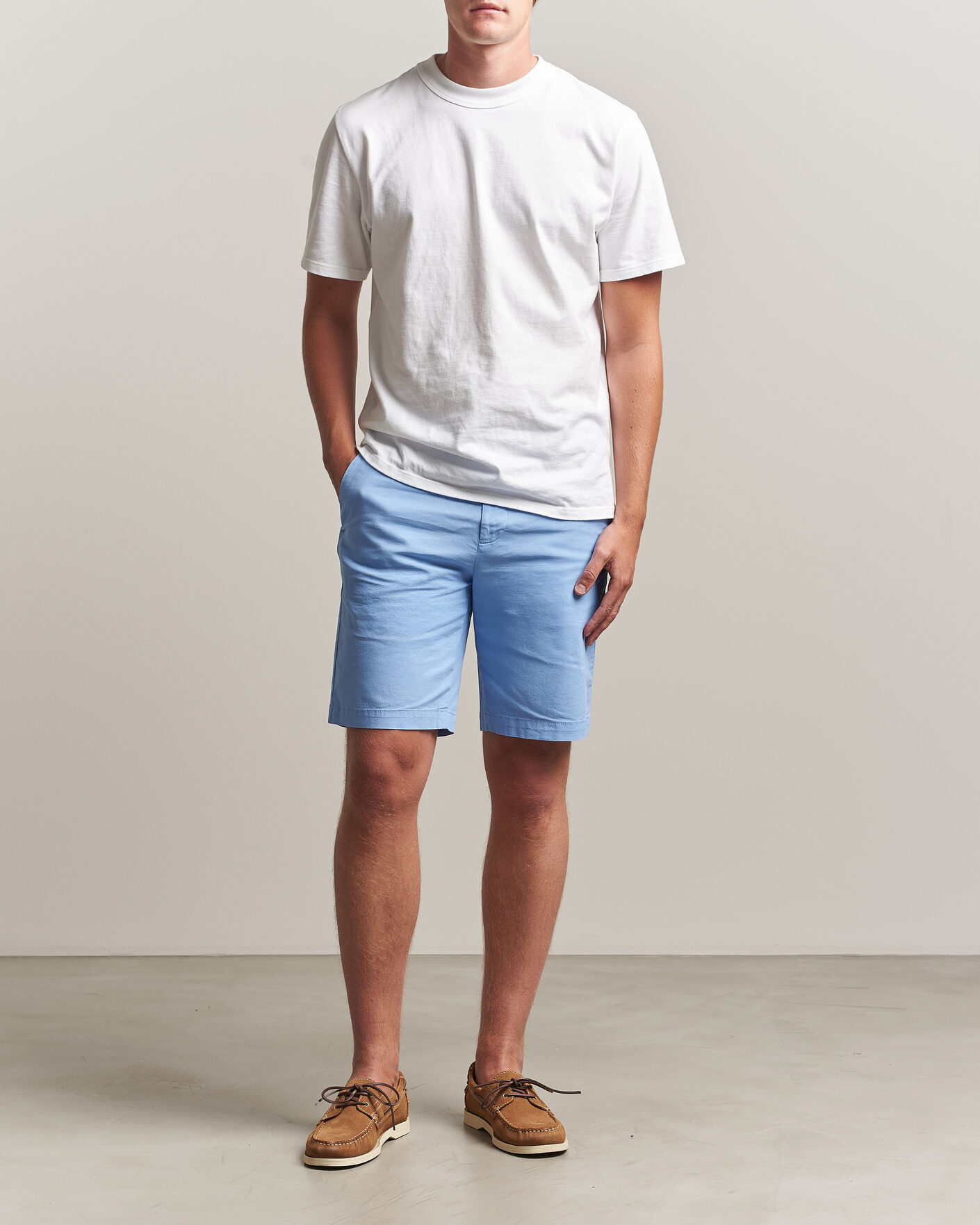 Heren | Korte broek | Dockers | Slim Cotton/Linen Shorts Vista Blue