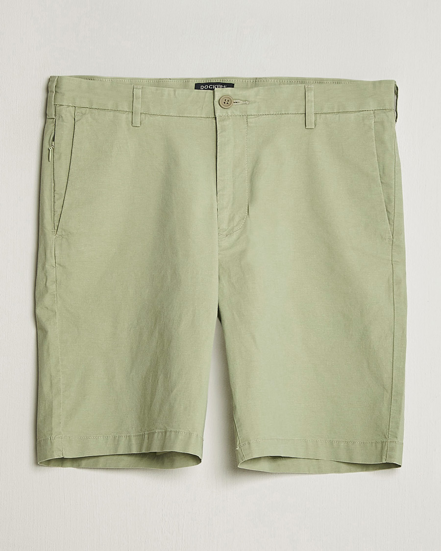 Heren | Korte broek | Dockers | Slim Cotton/Linen Shorts Tea