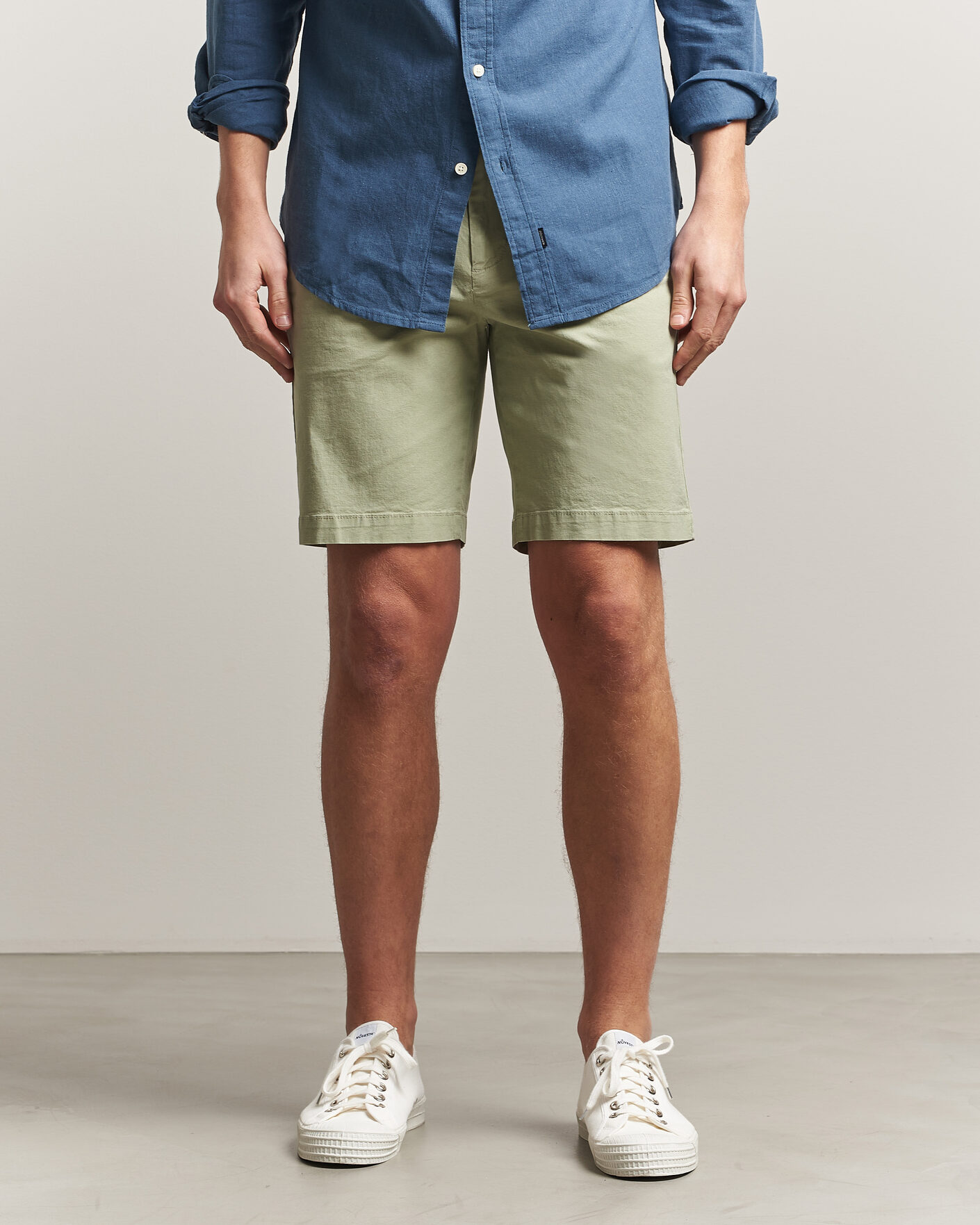 Heren | Korte broek | Dockers | Slim Cotton/Linen Shorts Tea