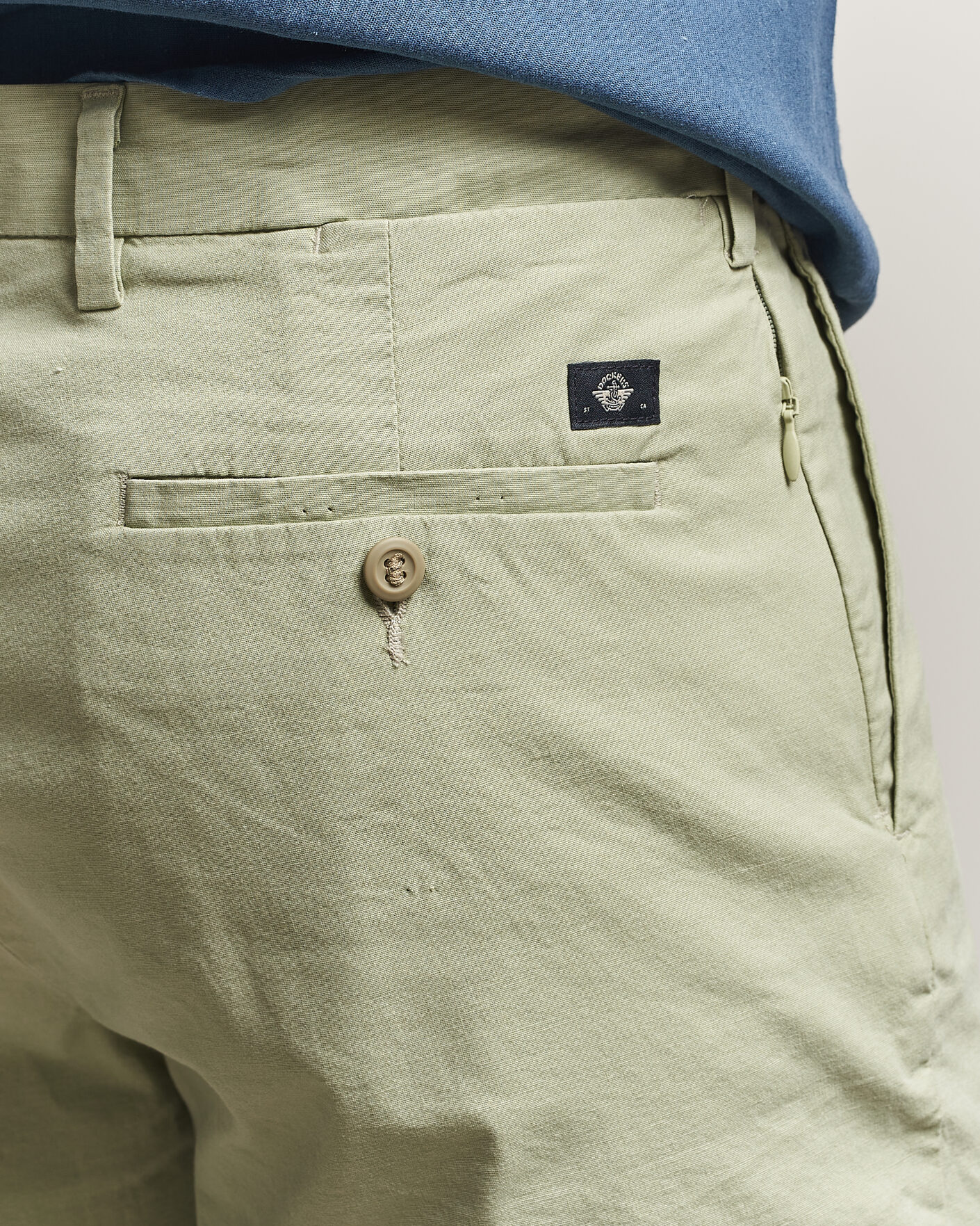 Heren | Korte broek | Dockers | Slim Cotton/Linen Shorts Tea
