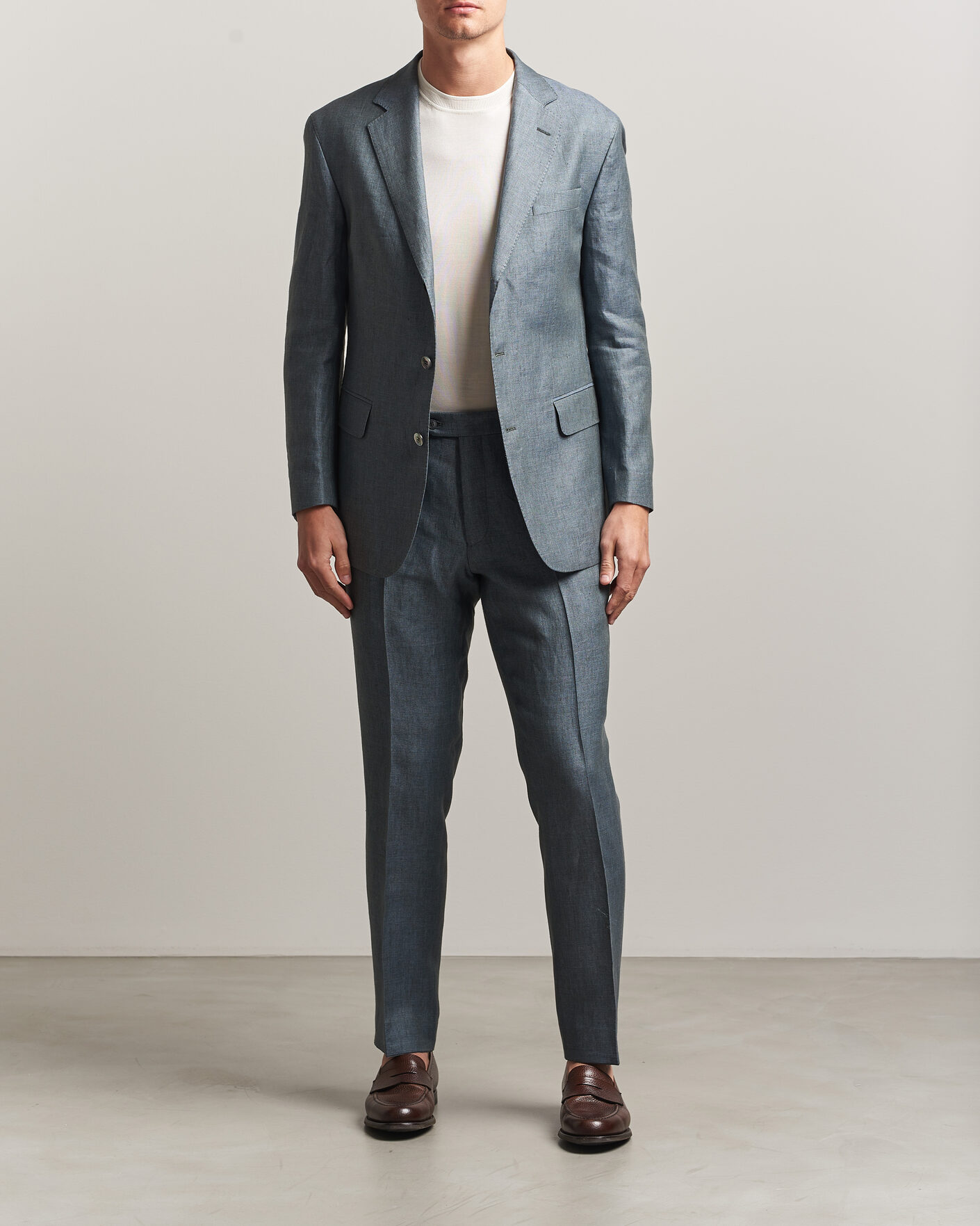 Heren | Blazers | Oscar Jacobson | Robert Linen Blazer Olive