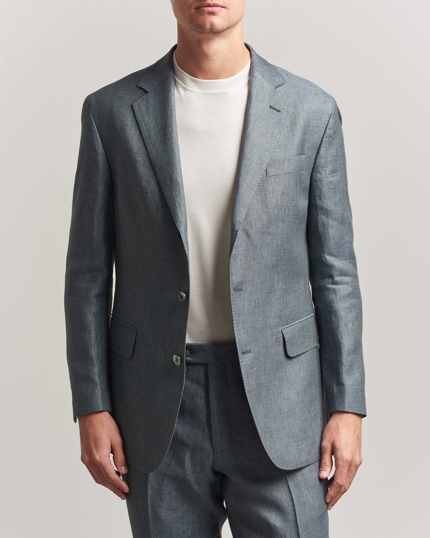 Heren | Blazers | Oscar Jacobson | Robert Linen Blazer Olive