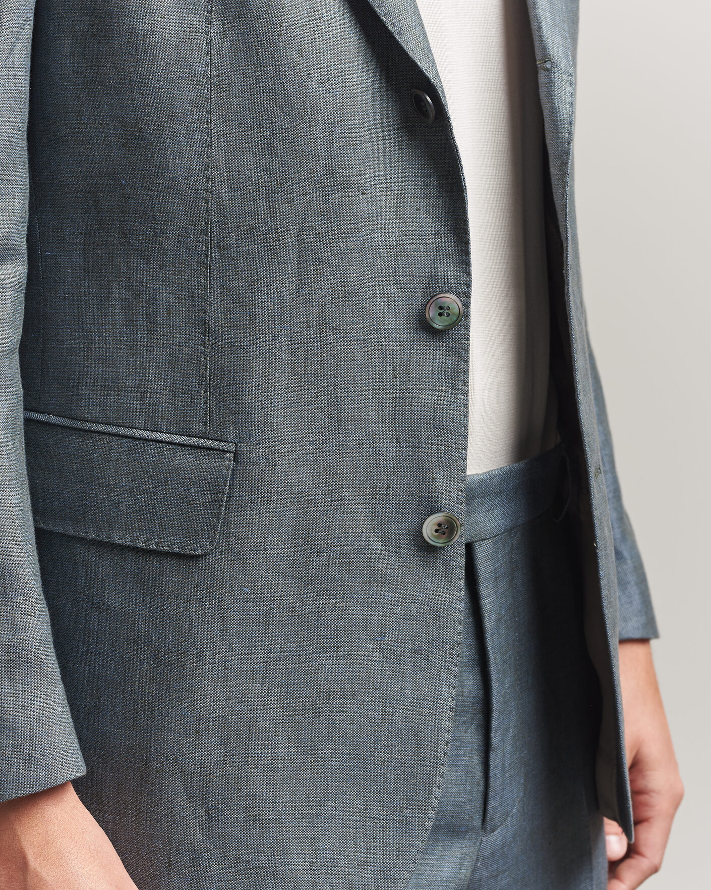 Heren | Blazers | Oscar Jacobson | Robert Linen Blazer Olive