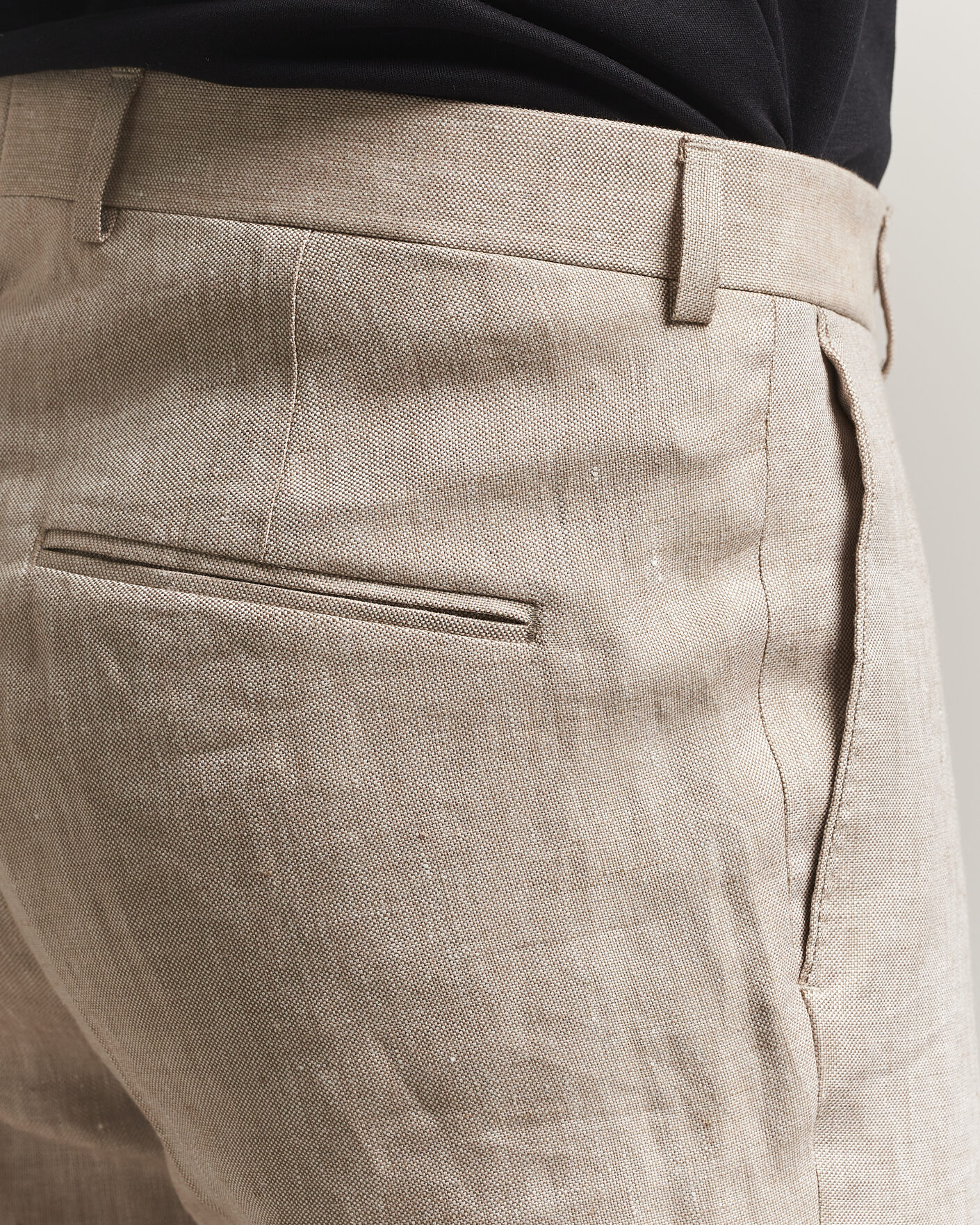 Heren | Broeken | Oscar Jacobson | Dandy Linen Trousers Beige