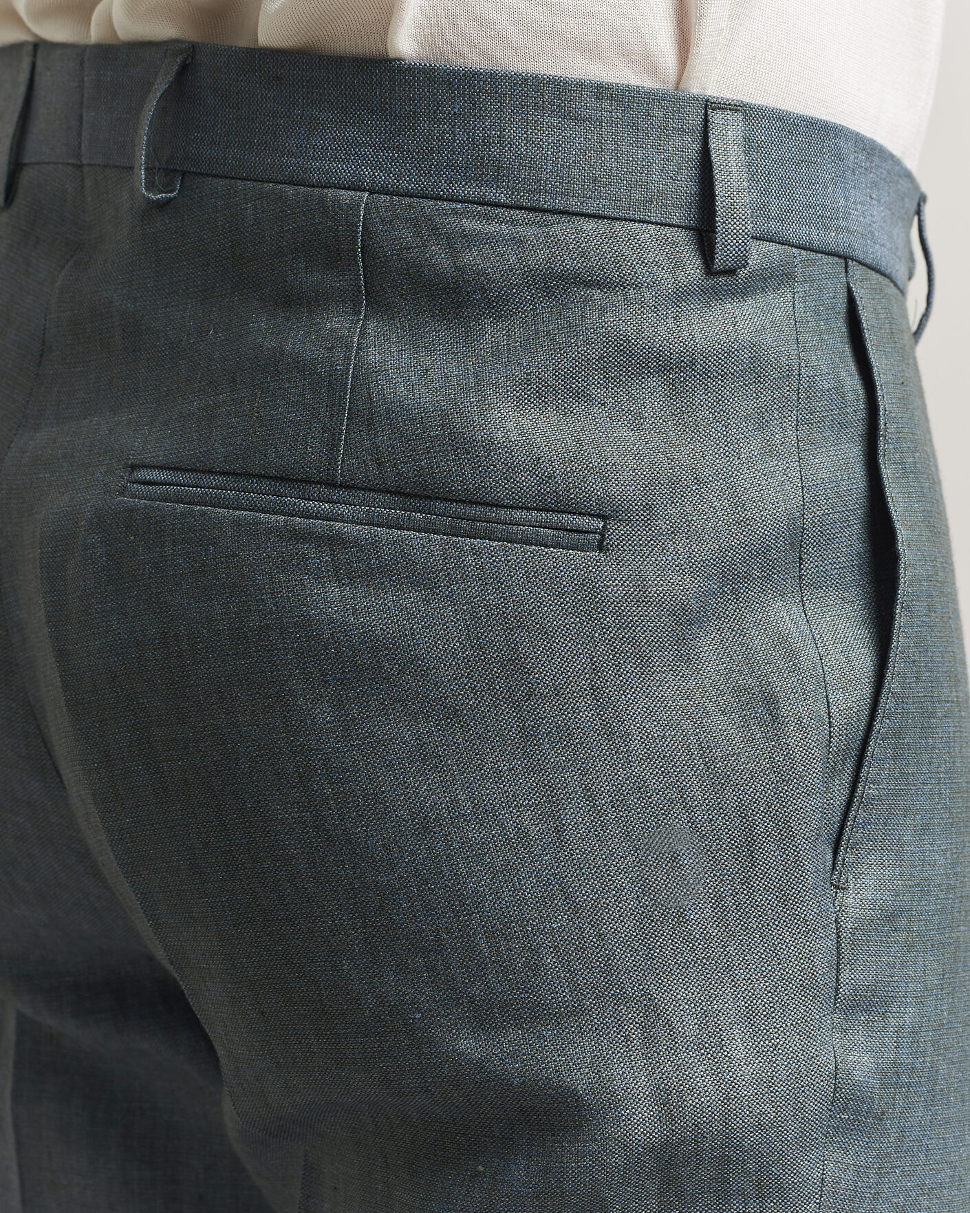 Heren | Broeken | Oscar Jacobson | Dandy Linen Trousers Green