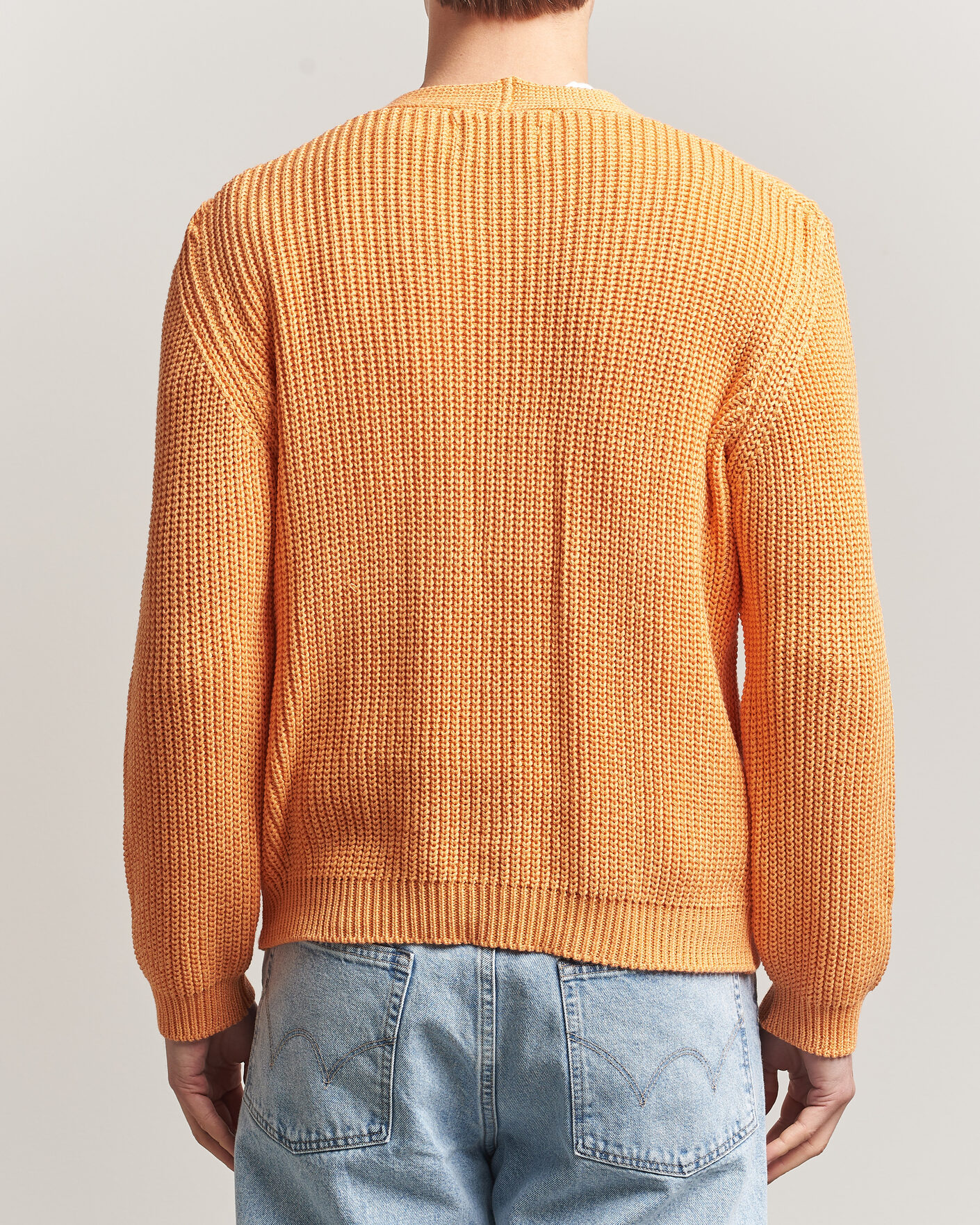 Heren | Truien | Peregrine | River Cotton Cardigan Apricot