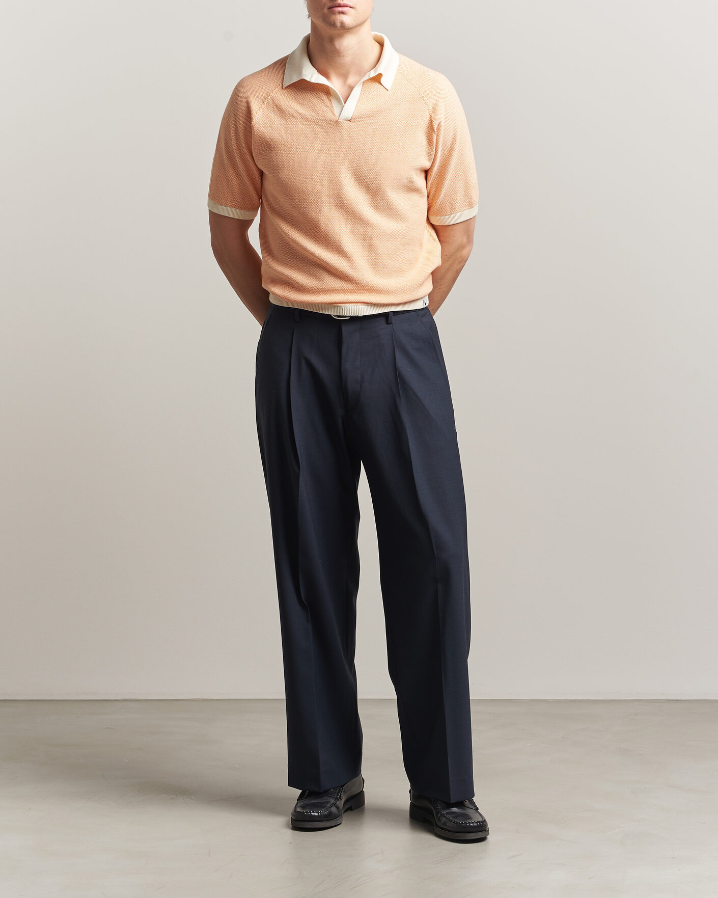 Heren | Polo's | Peregrine | Lynton Cotton Polo Apricot