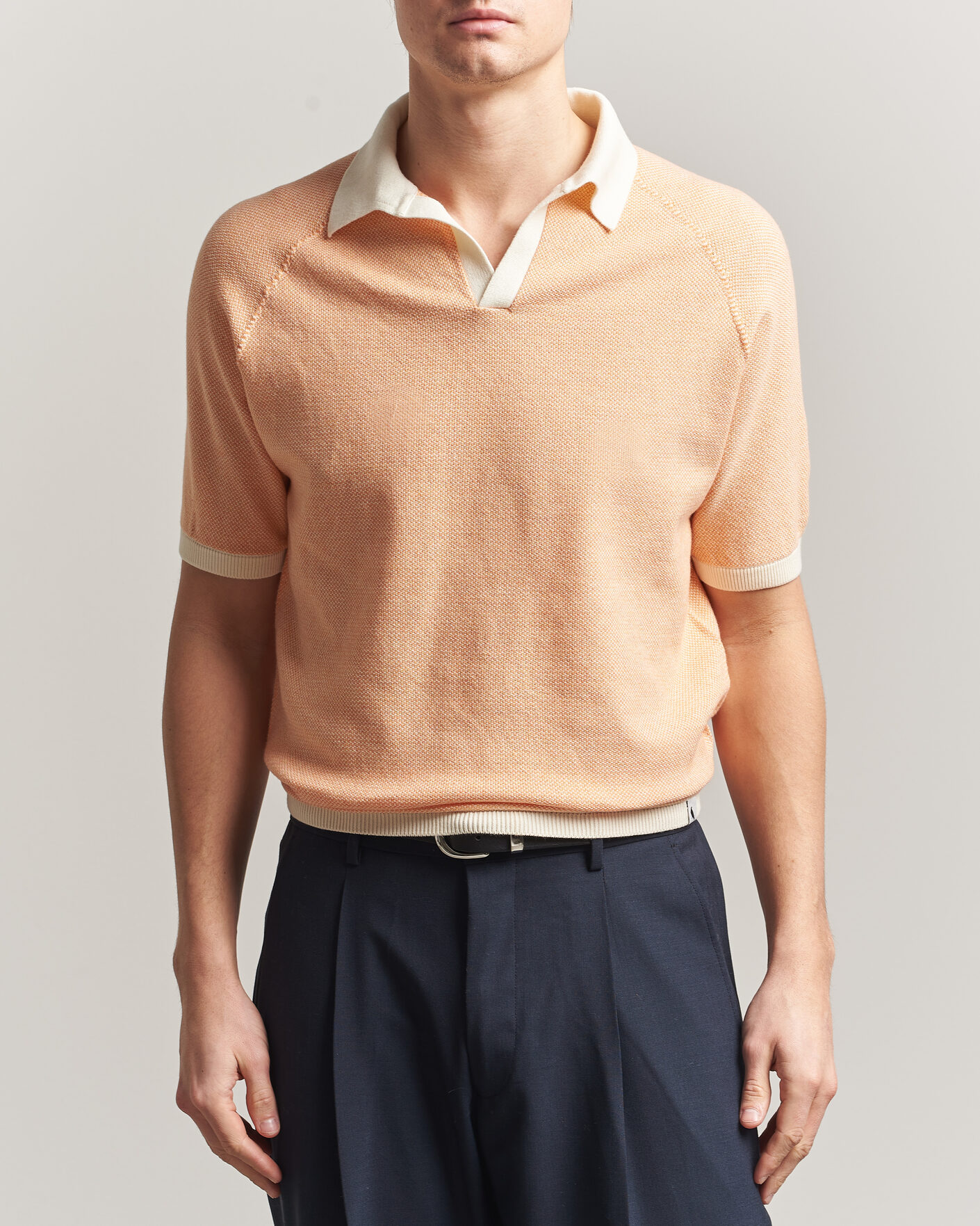 Heren | Polo's | Peregrine | Lynton Cotton Polo Apricot