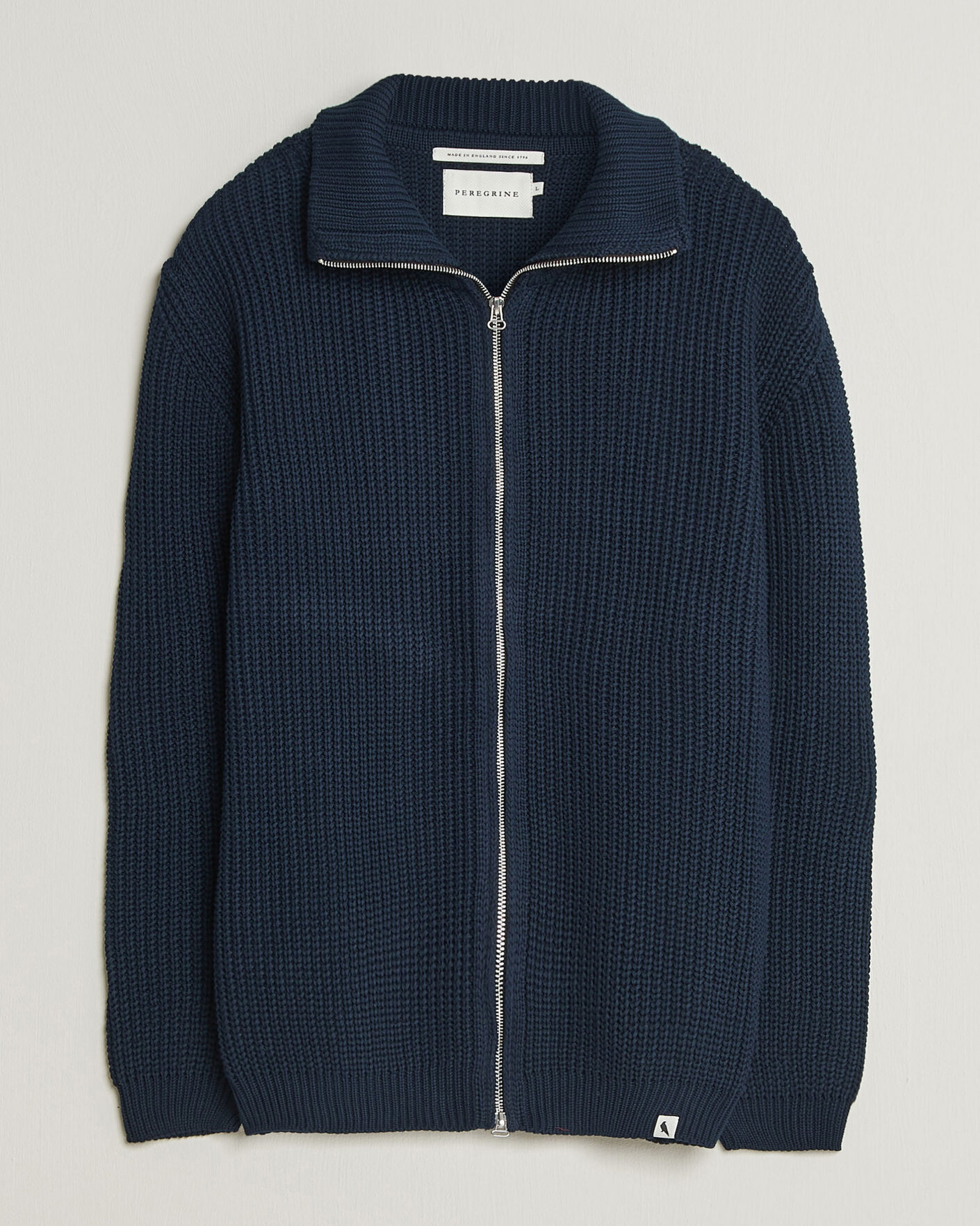 Heren | Truien | Peregrine | River Cotton Zip Cardigan Navy