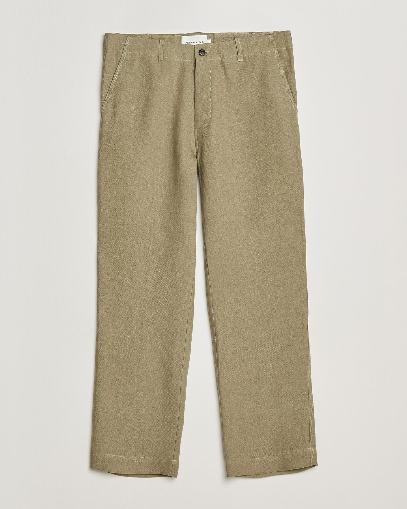 Heren | Broeken | Peregrine | Windsor Linen Trousers Sage