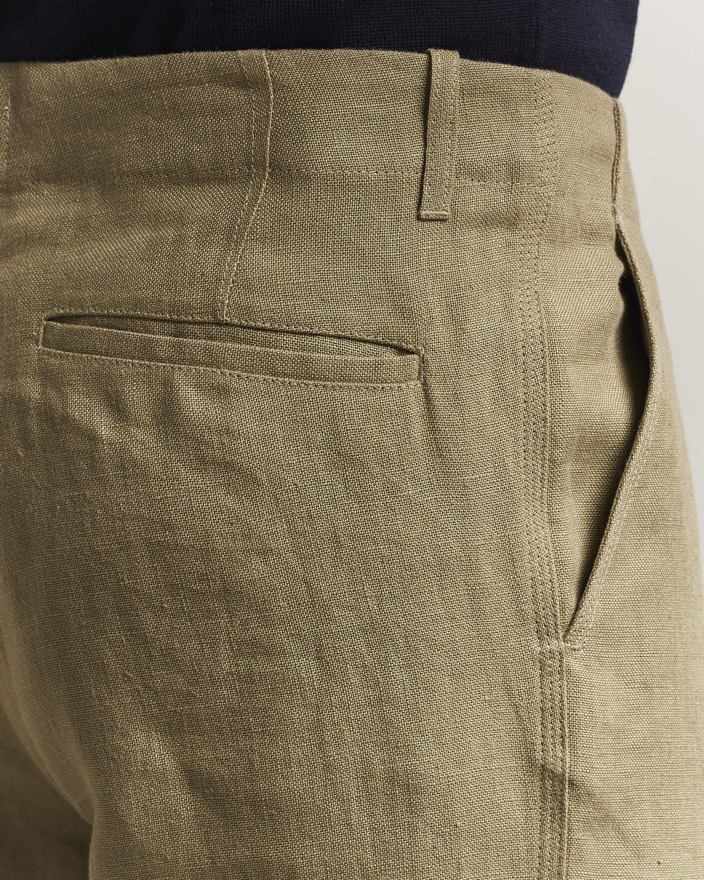 Heren | Broeken | Peregrine | Windsor Linen Trousers Sage