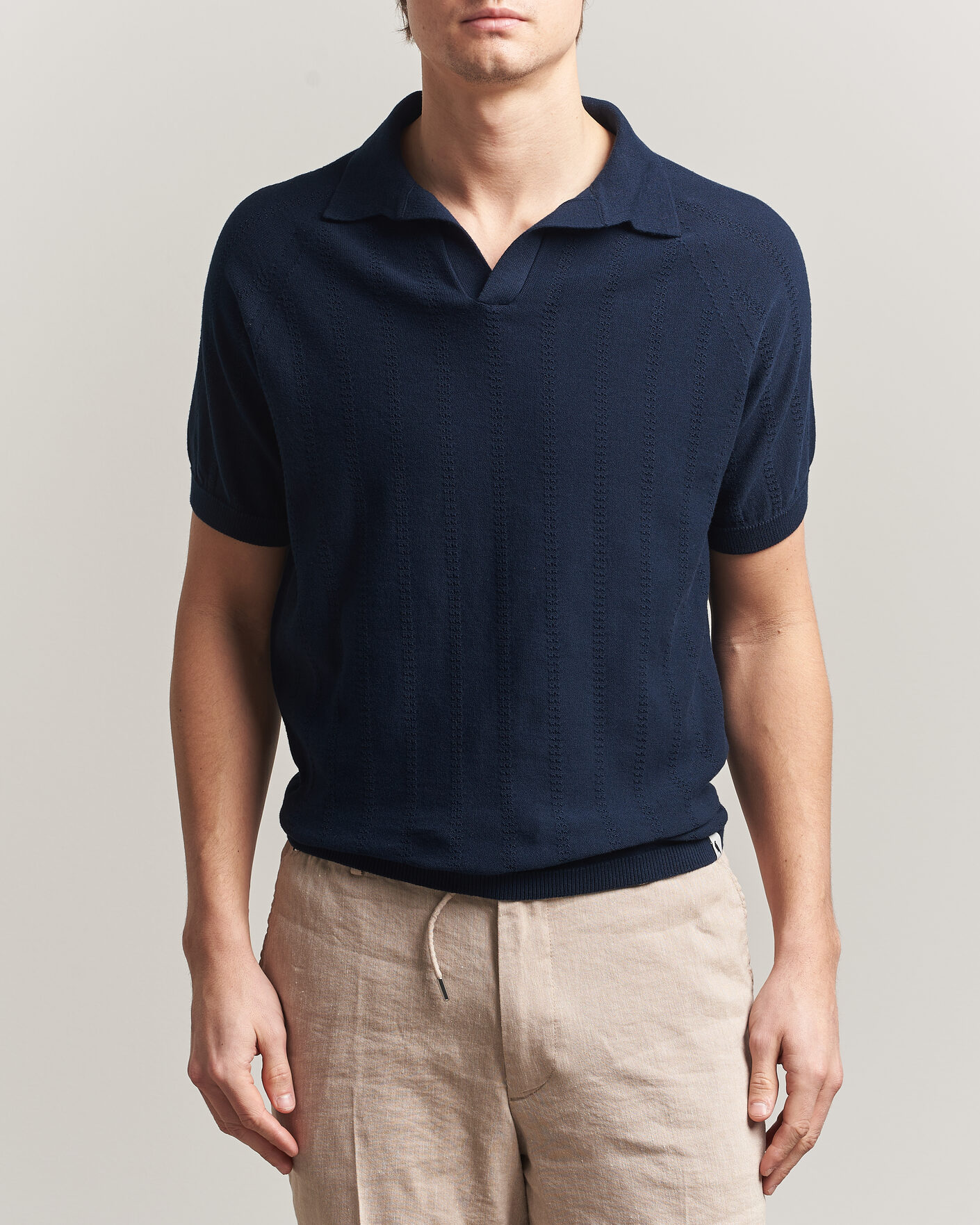 Heren | Polo's | Peregrine | Alma Cotton Structure Polo Navy