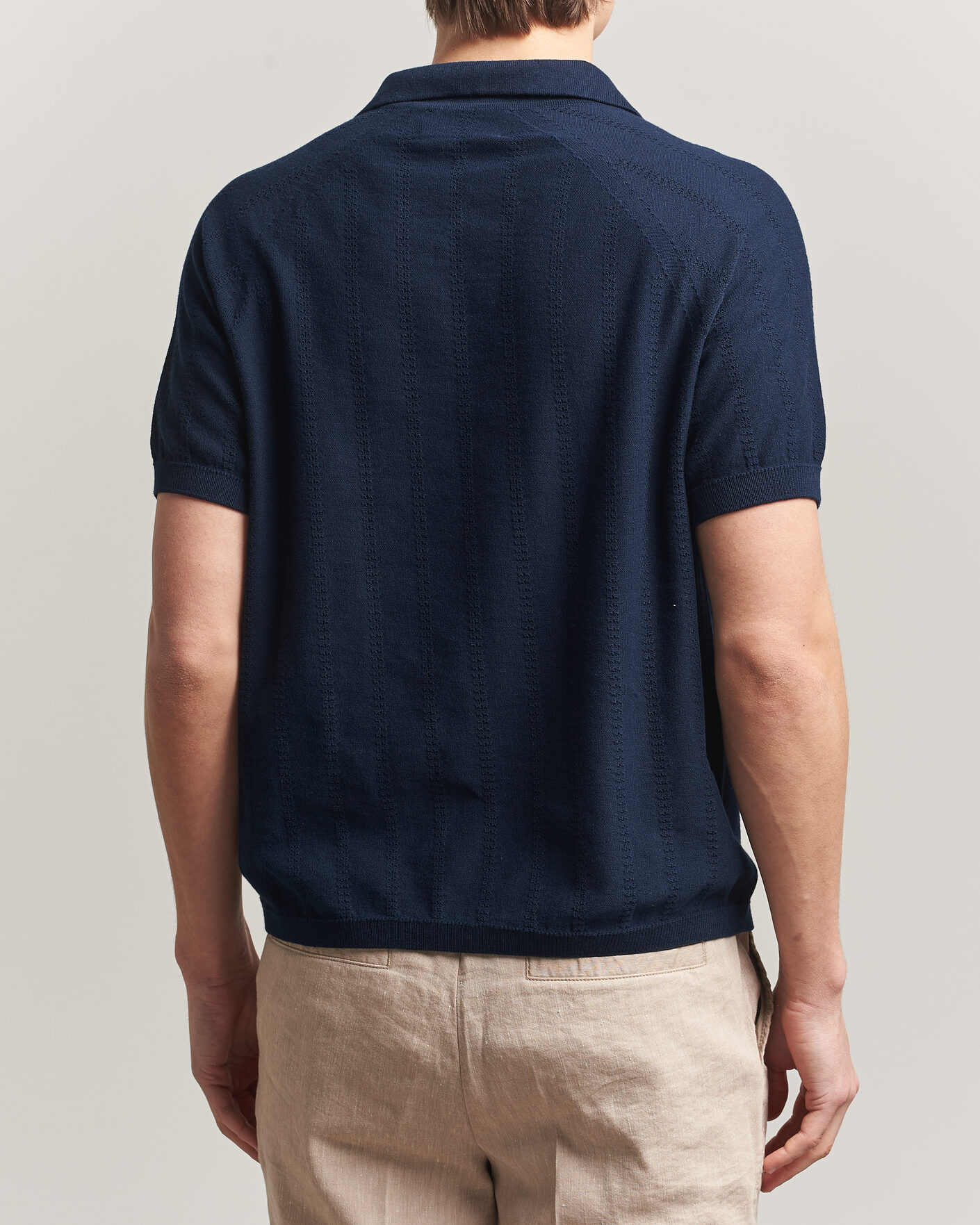 Heren | Polo's | Peregrine | Alma Cotton Structure Polo Navy