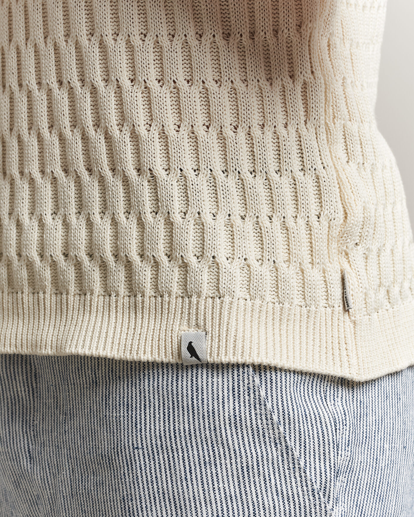 Heren | Polo's | Peregrine | Cove Knitted Cotton Polo Shirt White
