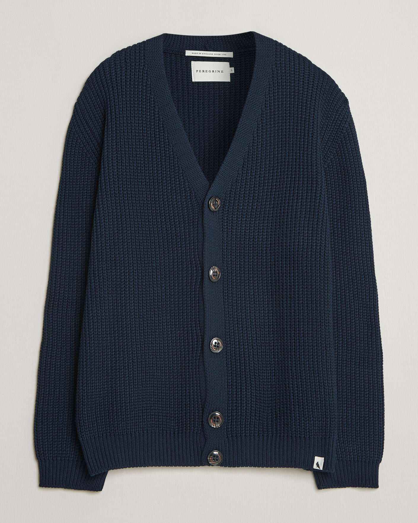 Heren | Truien | Peregrine | River Cotton Cardigan Navy
