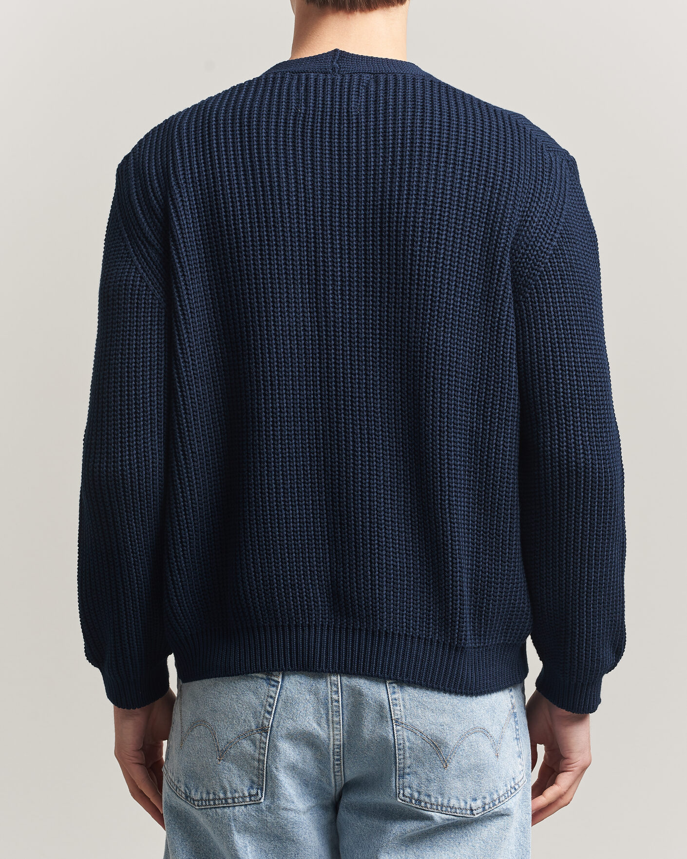 Heren | Truien | Peregrine | River Cotton Cardigan Navy