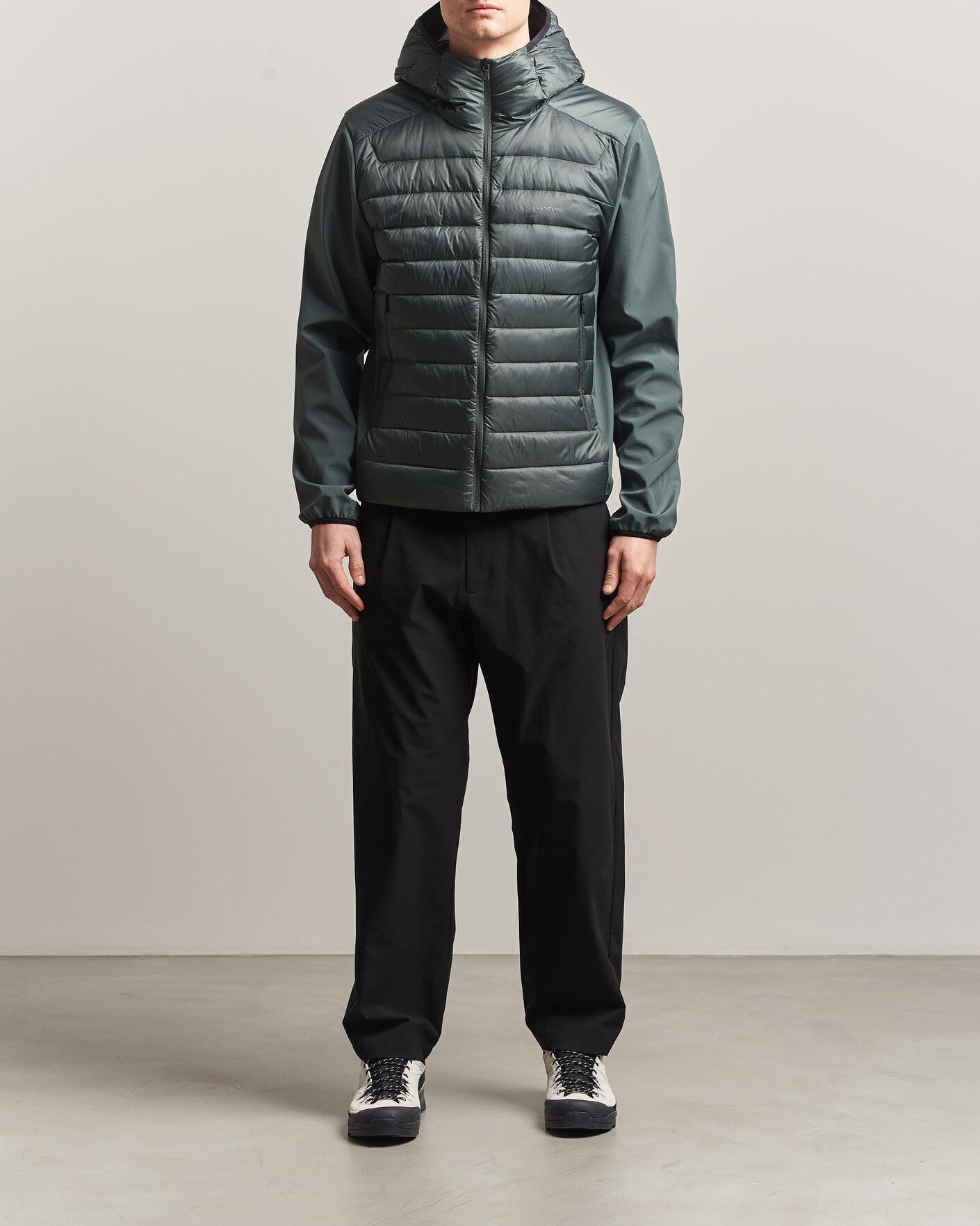 Heren | Jassen | Sail Racing | Spray Hooded Hybrid Jacket Aurora Green