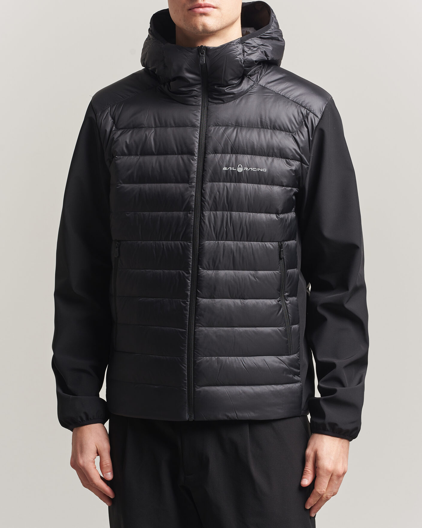 Heren | Jassen | Sail Racing | Spray Hooded Hybrid Jacket Carbon