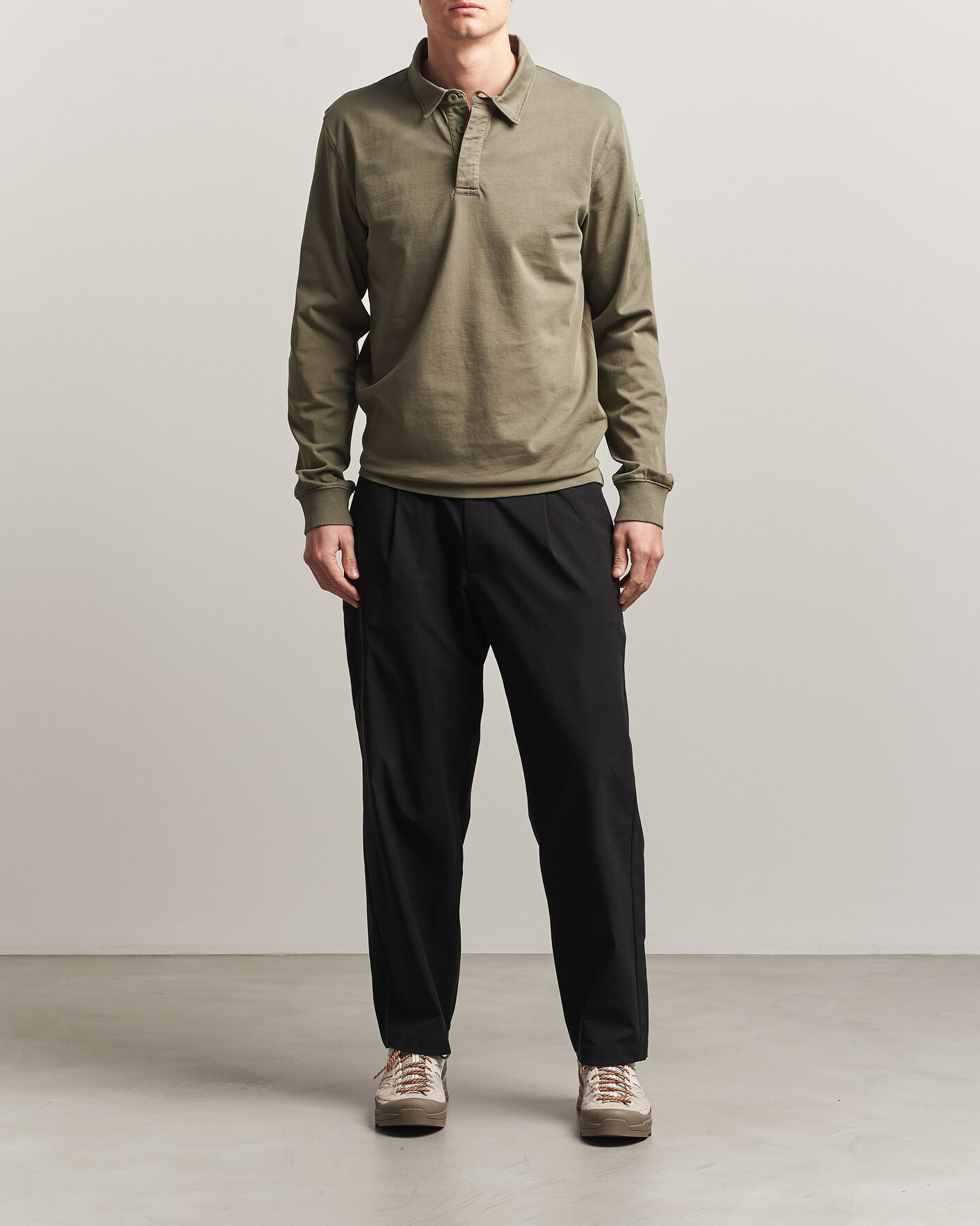 Heren | Truien | Sail Racing | Wind Pigment Dyed Rugger Mud Green