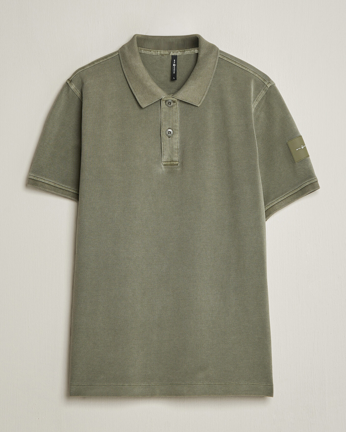 Heren | Polo's | Sail Racing | Wind Pigment Dyed Polo Mud Green