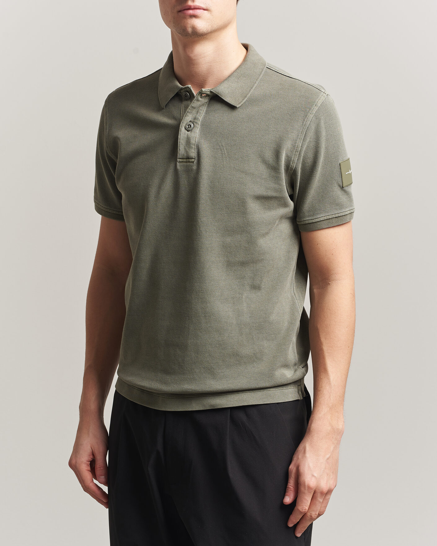 Heren | Polo's | Sail Racing | Wind Pigment Dyed Polo Mud Green