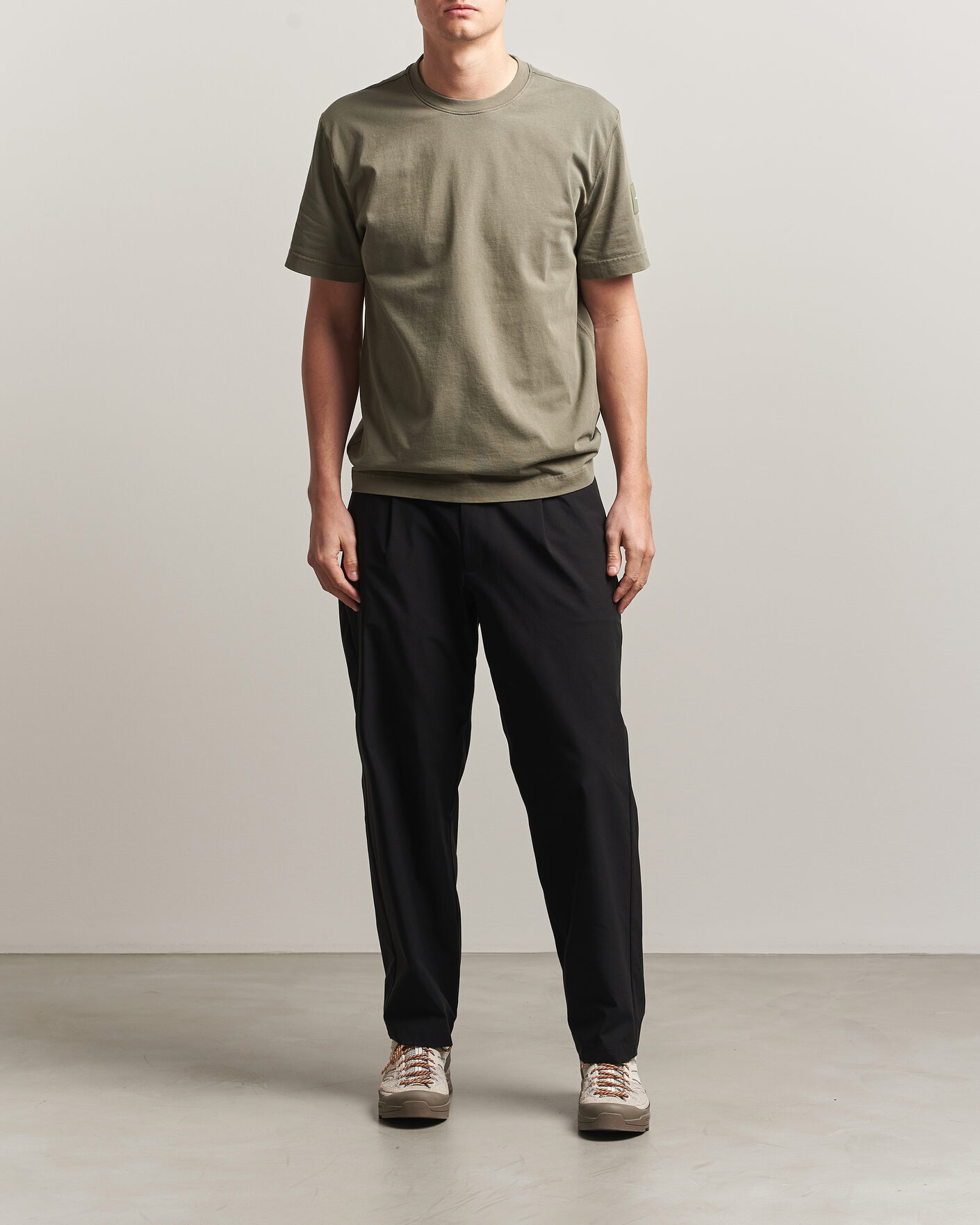 Heren | T-shirts | Sail Racing | Wind Pigment Dyed T-Shirt Mud Green