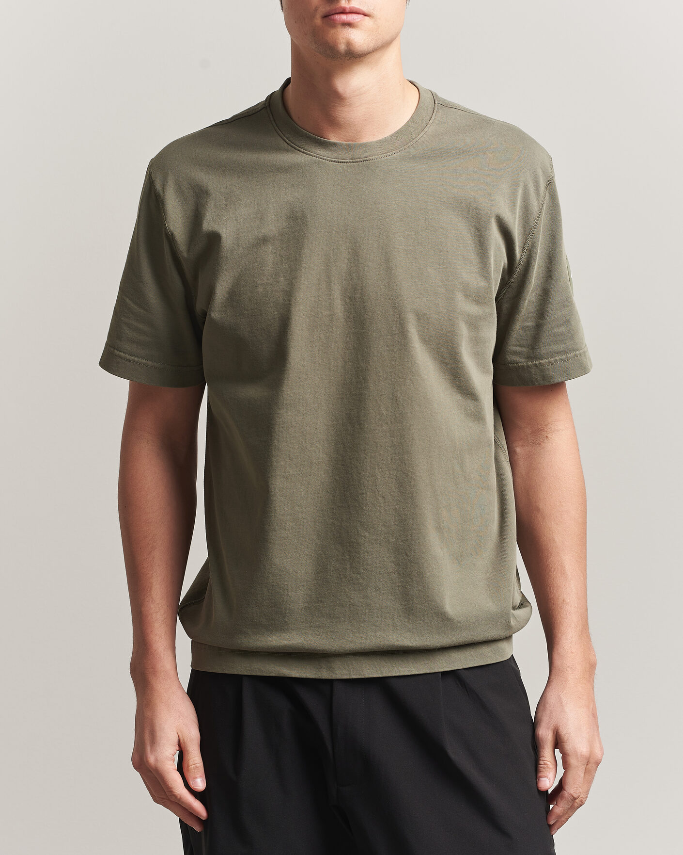 Heren | T-shirts | Sail Racing | Wind Pigment Dyed T-Shirt Mud Green