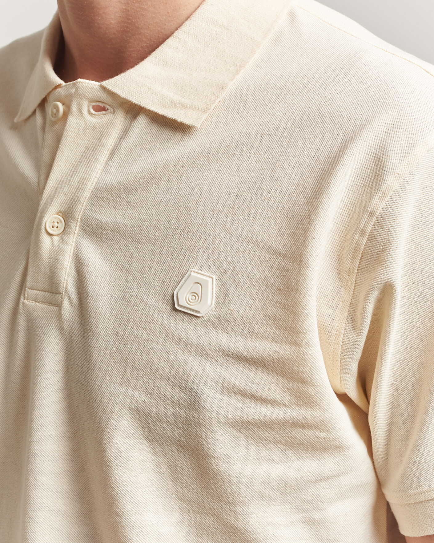Heren | Polo's | Sail Racing | Tornado Cotton/Linen Pique Polo Off White