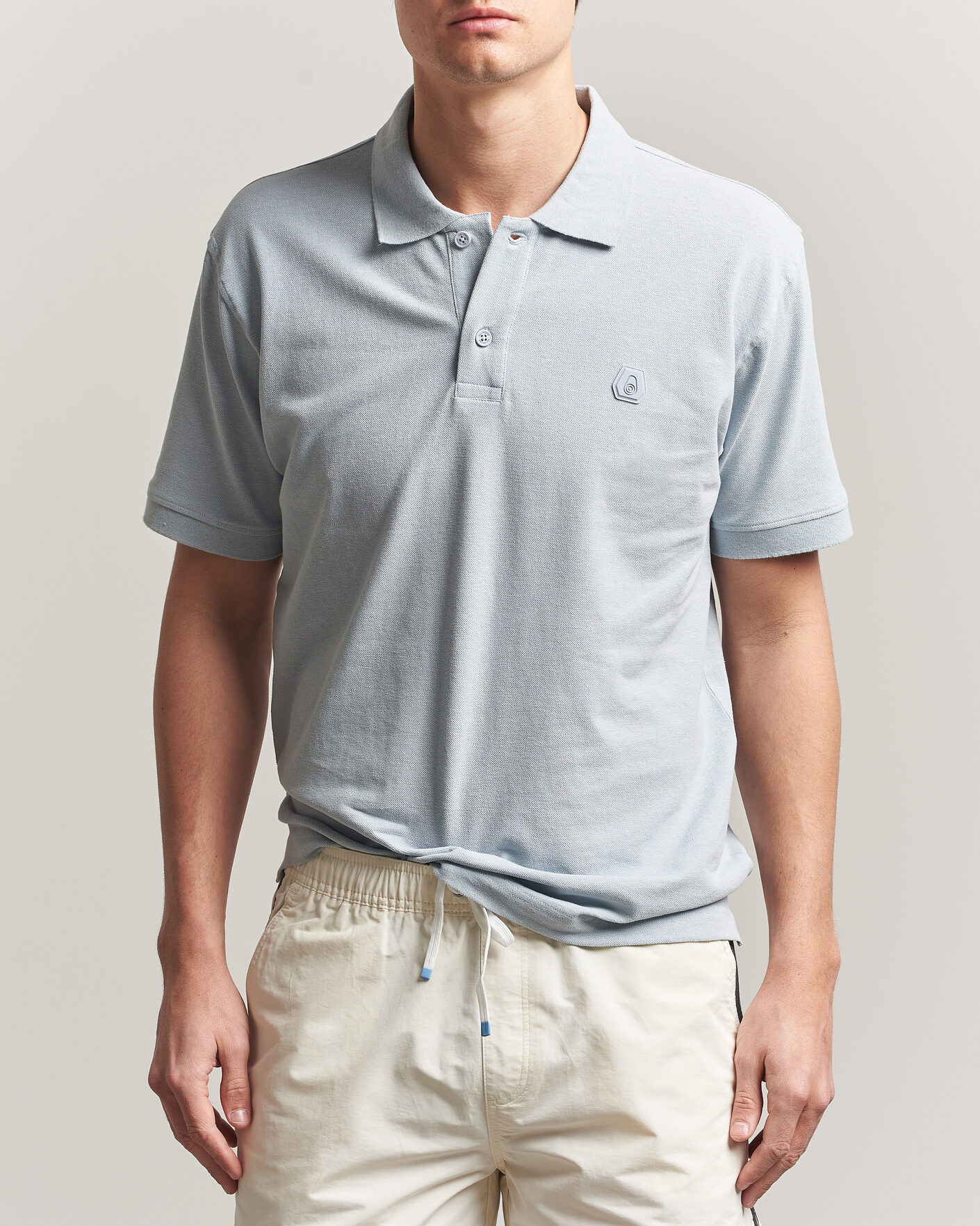 Heren | Polo's | Sail Racing | Tornado Cotton/Linen Pique Polo Ice Melt