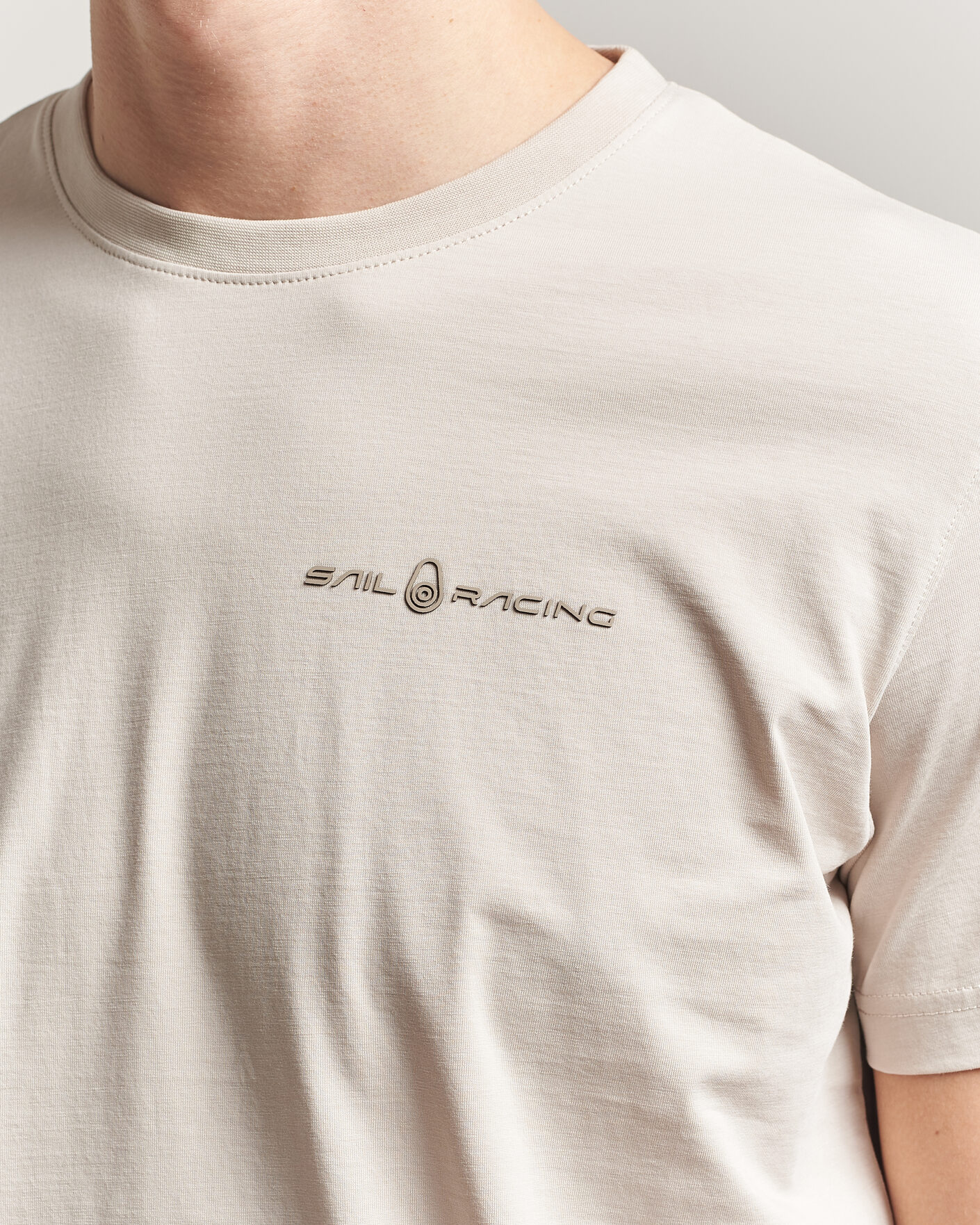 Heren | T-shirts | Sail Racing | Bowman Crew Neck T-Shirt Ecru