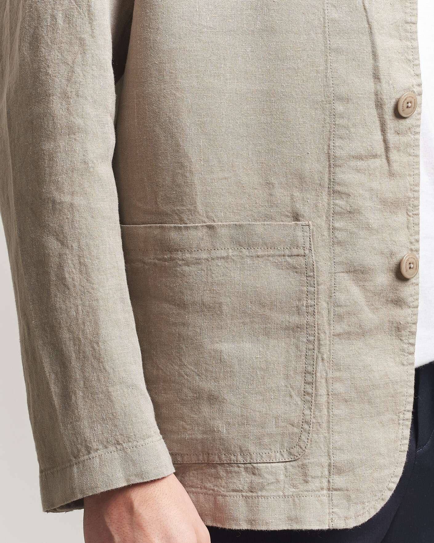Heren | Blazers | KnowledgeCotton Apparel | Linen Blazer Twill