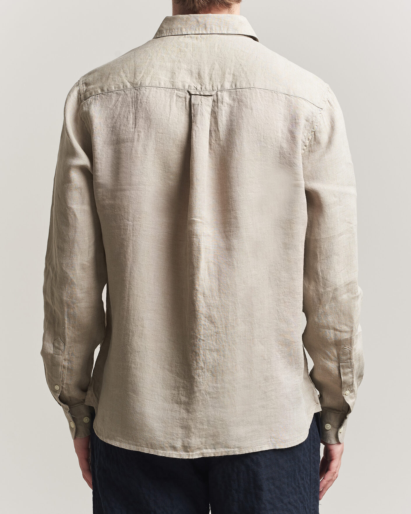 Heren | Overhemden | KnowledgeCotton Apparel | Regular Linen Shirt Twill