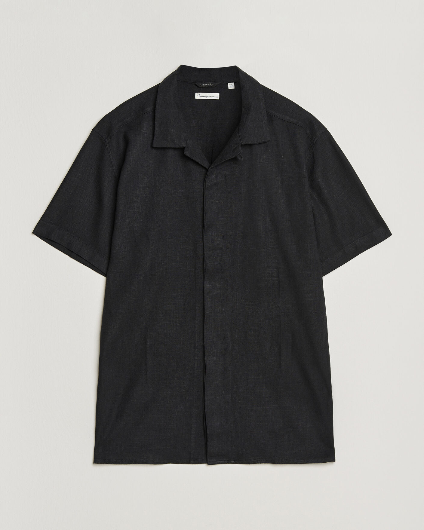  |  | KnowledgeCotton Apparel | Linen/Lyocell Resort Shirt Black