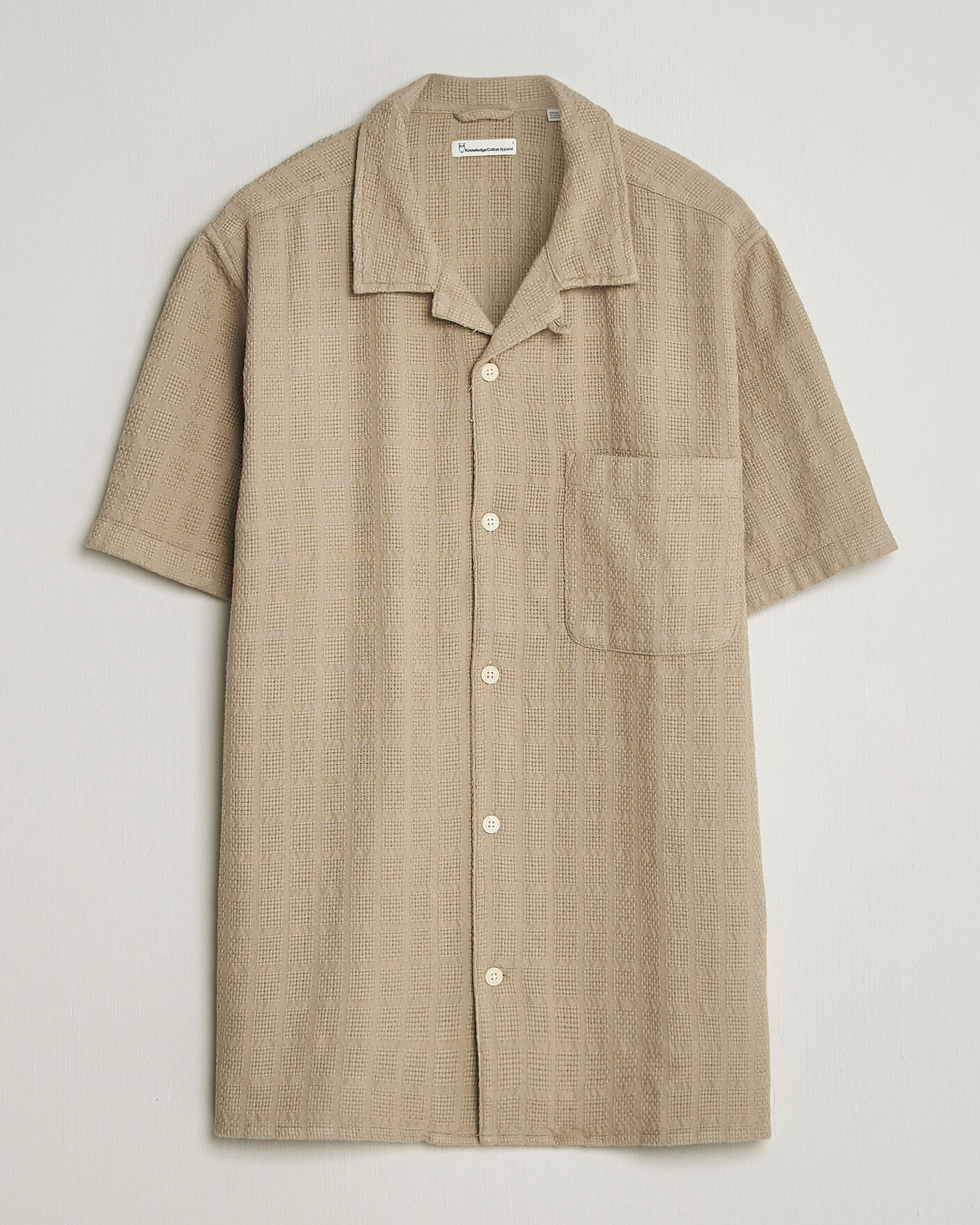 Heren | Overhemden | KnowledgeCotton Apparel | Structured Cotton Dobby Shirt Twill