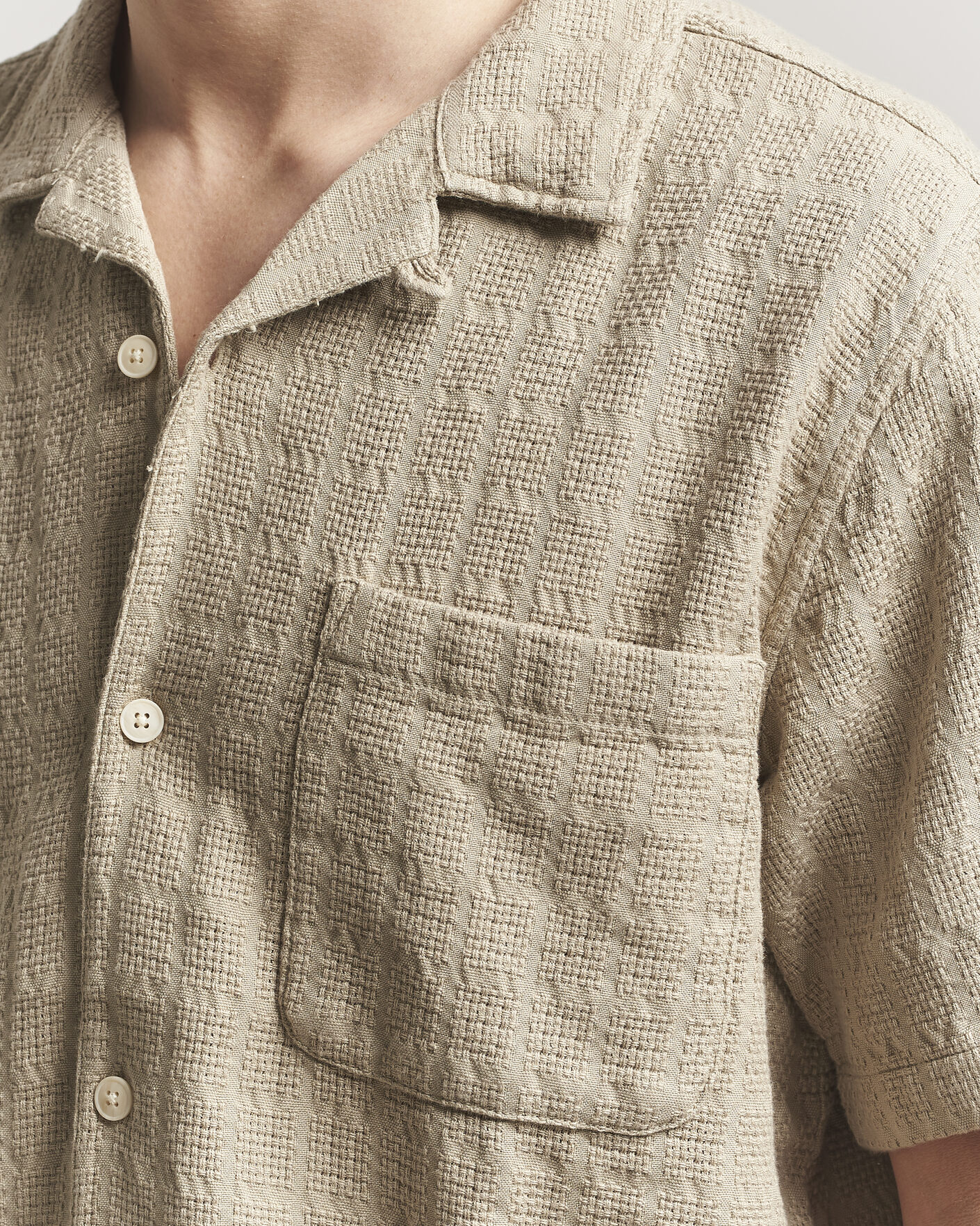 Heren | Overhemden | KnowledgeCotton Apparel | Structured Cotton Dobby Shirt Twill
