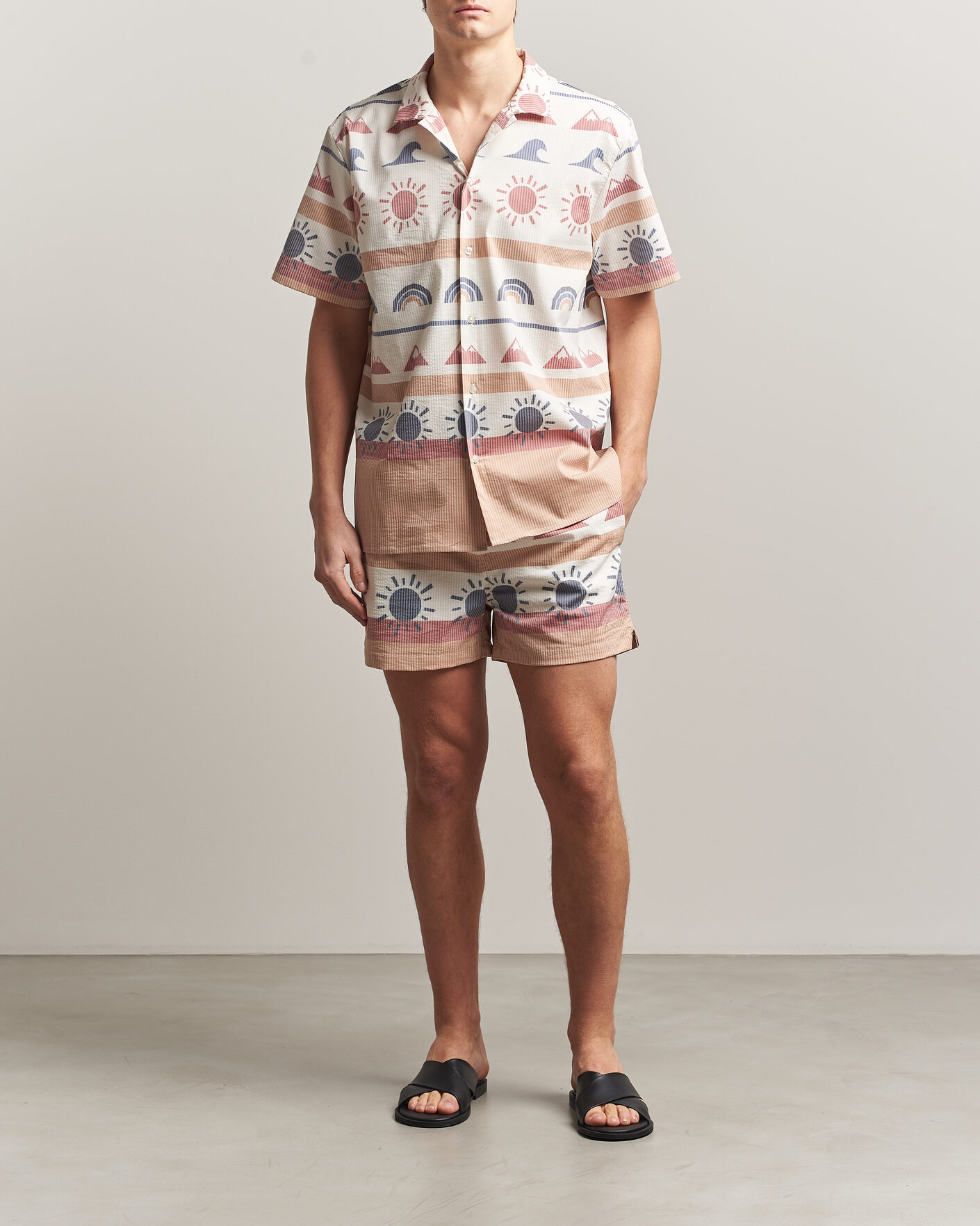 Heren | Zwembroek | KnowledgeCotton Apparel | Printed Swimshorts Multi