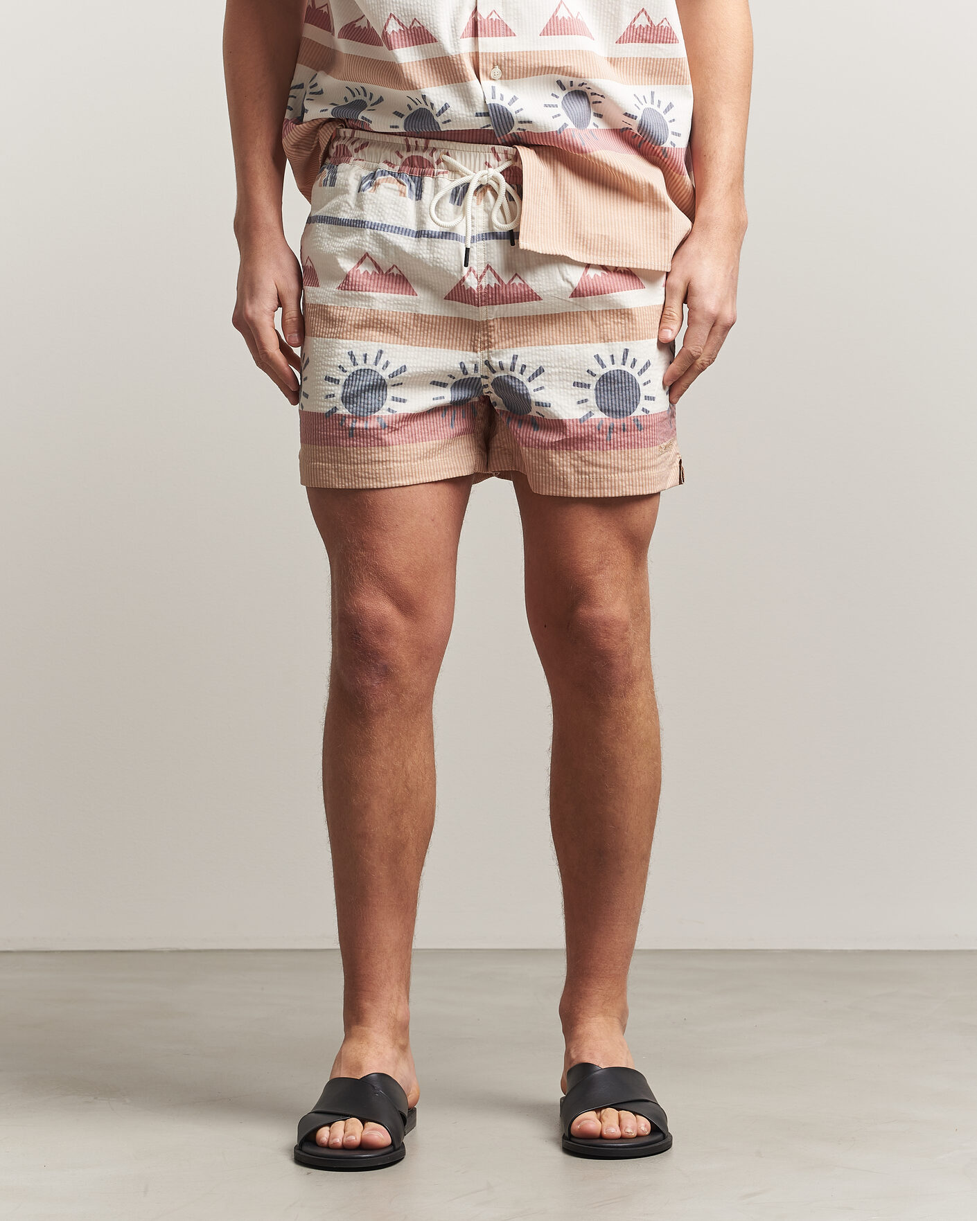 Heren | Zwembroek | KnowledgeCotton Apparel | Printed Swimshorts Multi