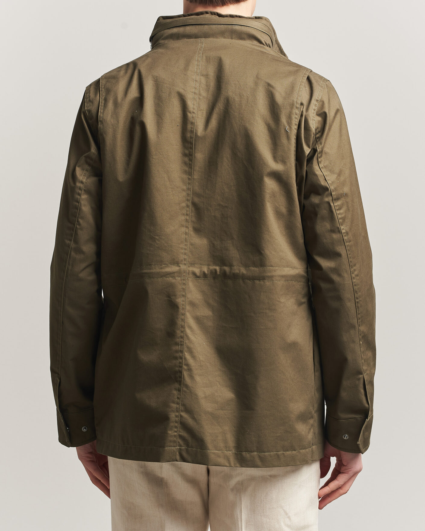 Heren | Jassen | Oscar Jacobson | M65 Coated Cotton Field Jacket Olive