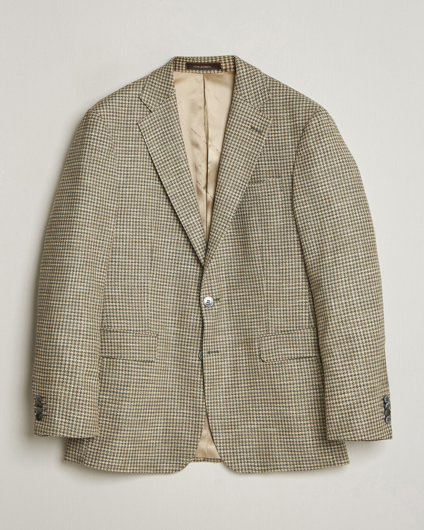 Heren | Blazers | Oscar Jacobson | Robert Wool/Silk/Cotton Blazer Green