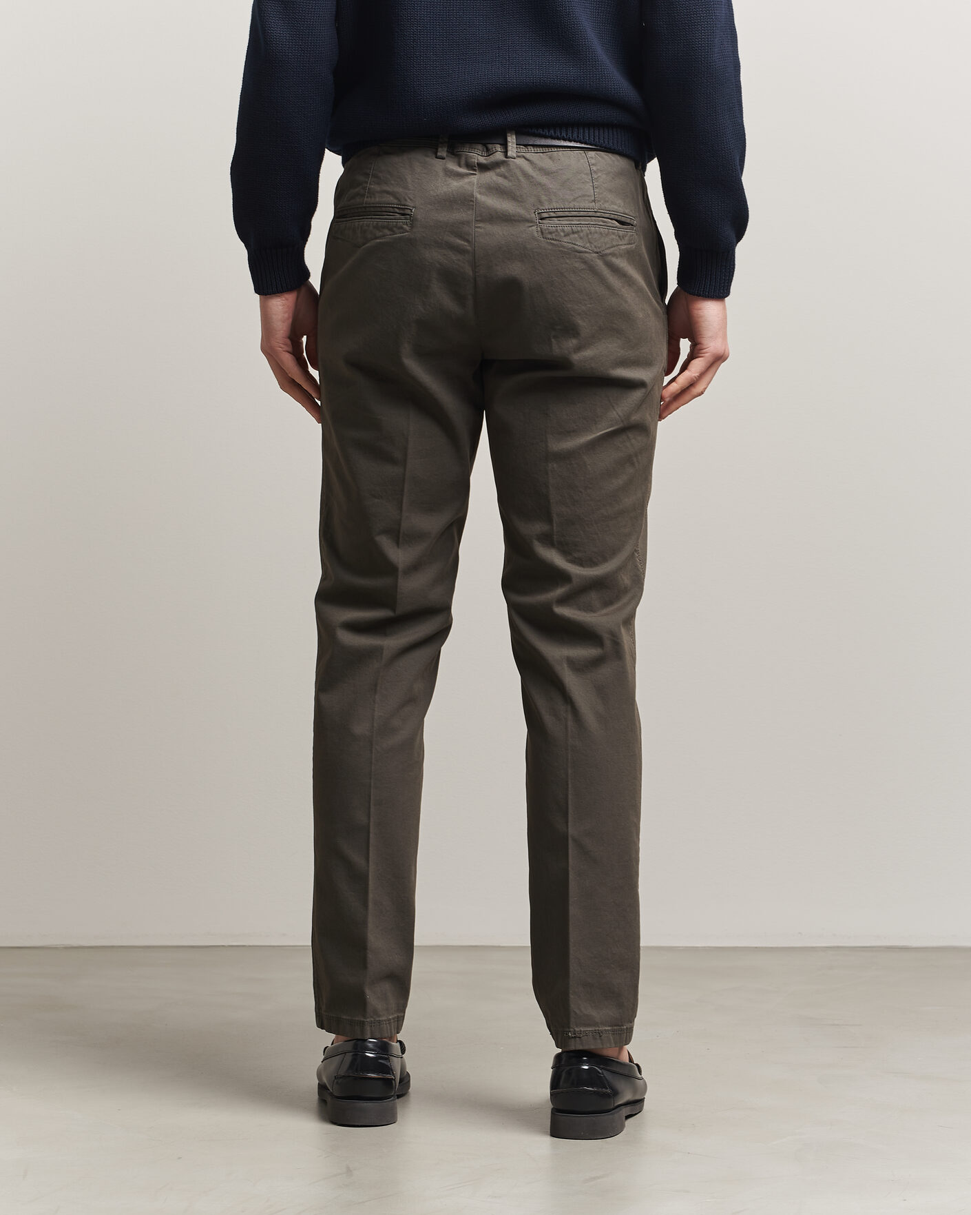 Heren | Broeken | Oscar Jacobson | Danik Cotton Trousers Olive