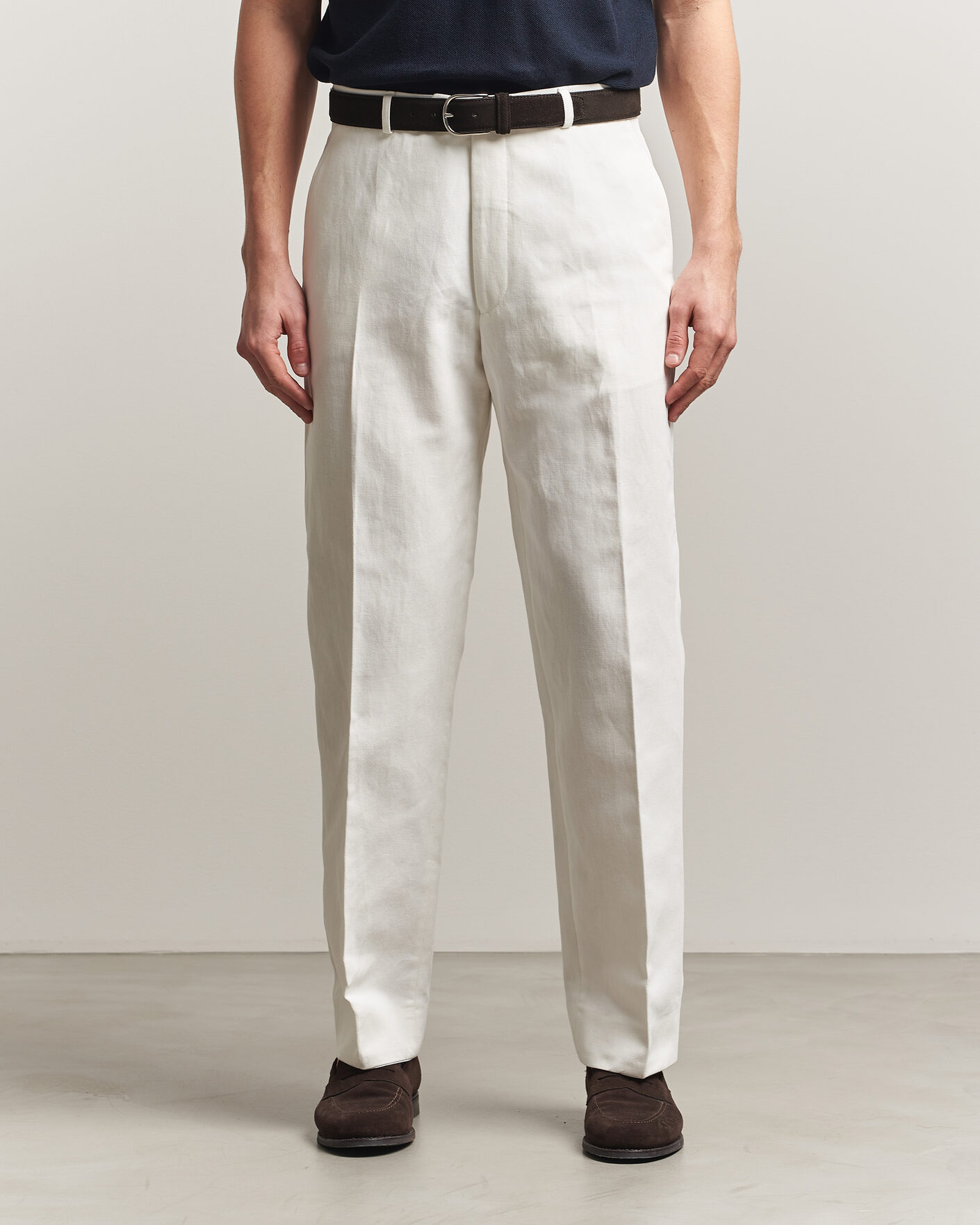 Heren | Broeken | Oscar Jacobson | Dell Cotton Trousers White