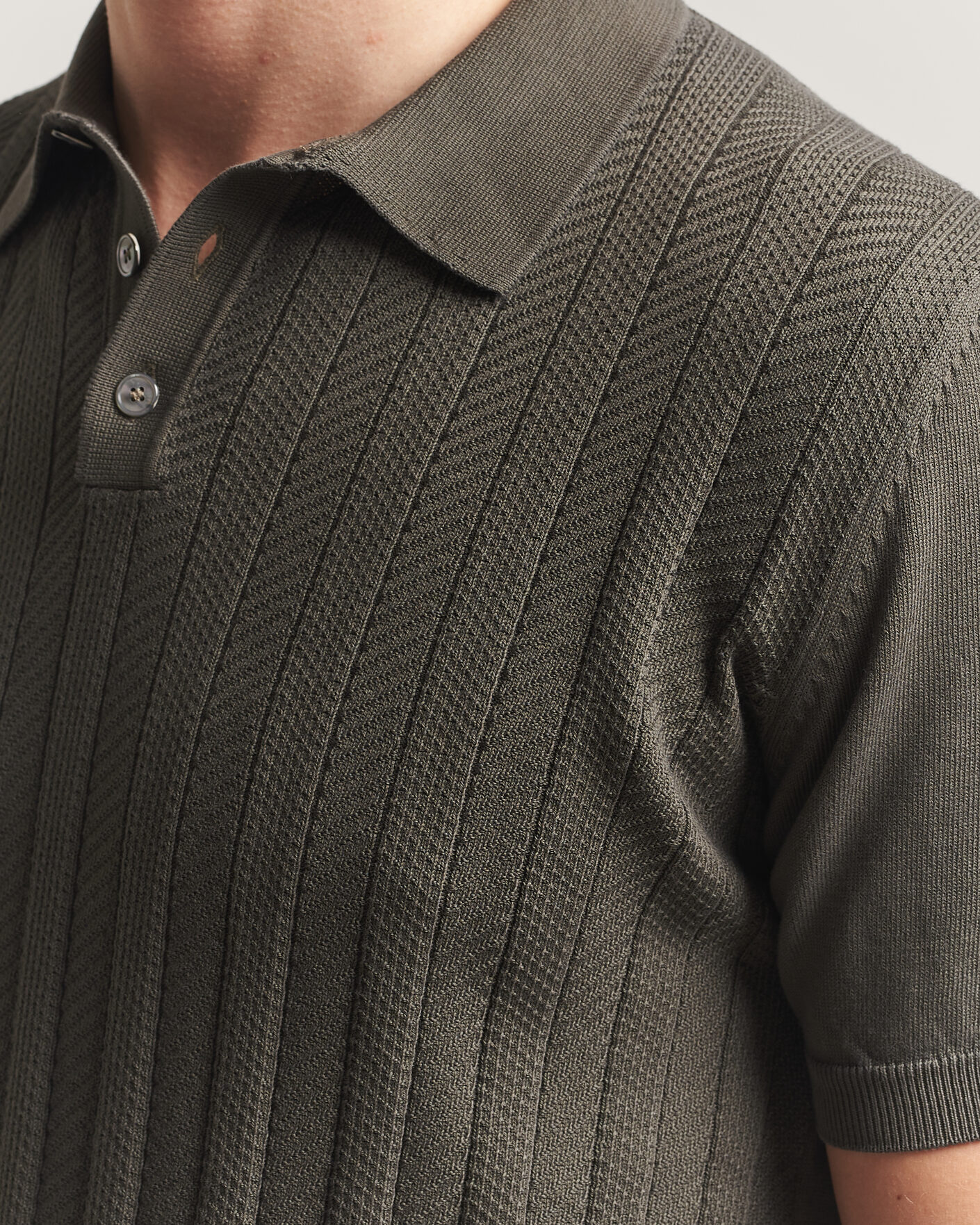 Heren | Polo's | Oscar Jacobson | Barto Structured Cotton Polo Green