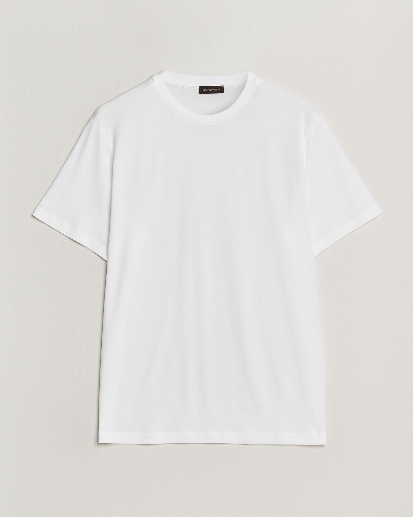 Heren | T-shirts | Oscar Jacobson | Kim Lyocel/Cotton T-Shirt White