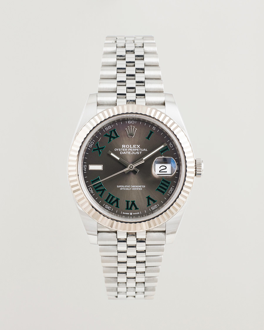 Heren | Pre-Owned & Vintage Watches | Rolex Pre-Owned | Datejust 41 Wimbledon 