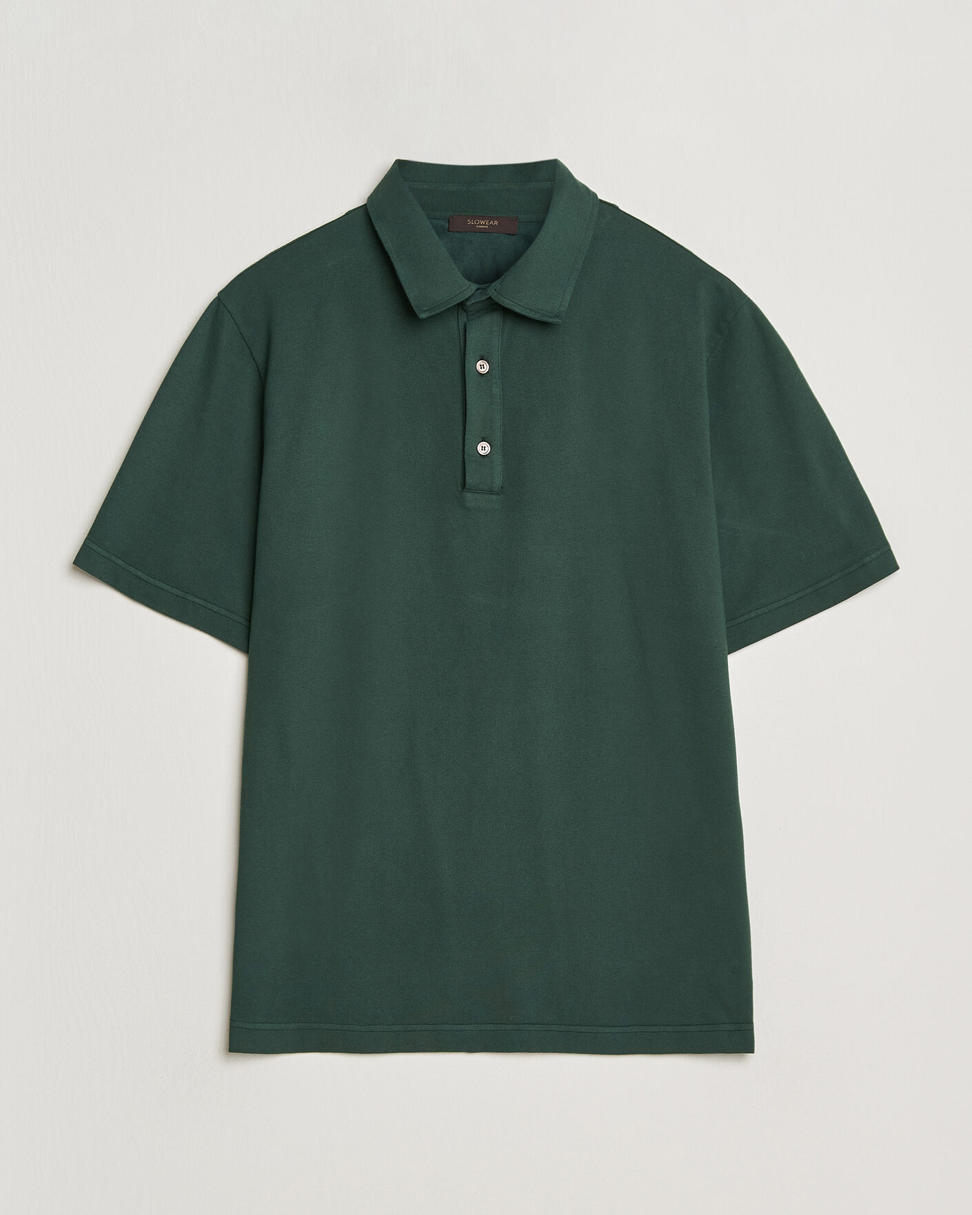Heren | Polo's | Zanone | Soft Cotton Piquet Polo Dark Green
