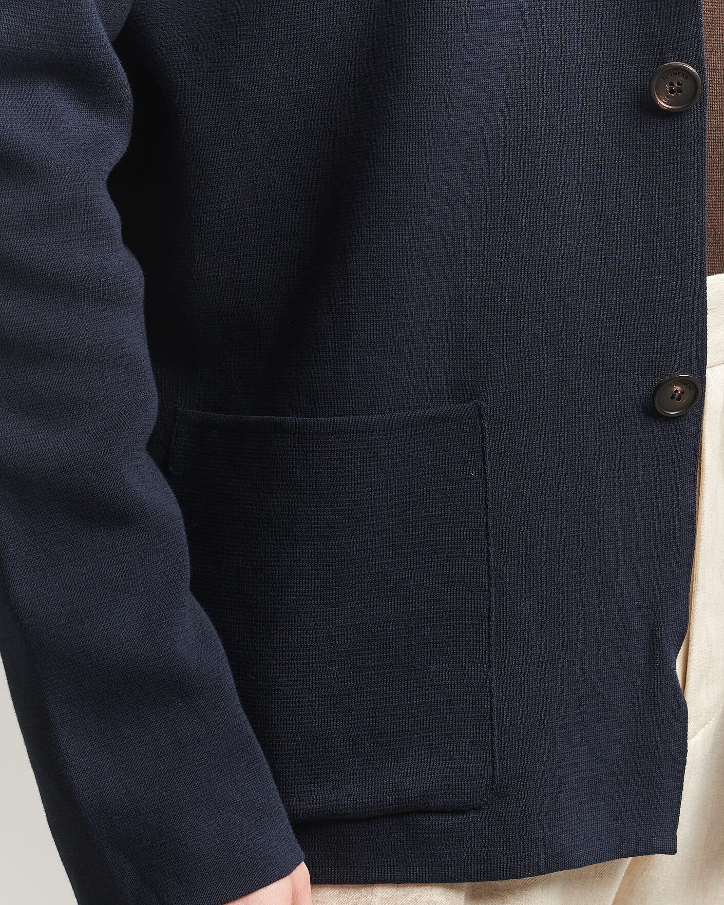 Heren | Blazers | Zanone | Knitted Cotton Blazer Navy