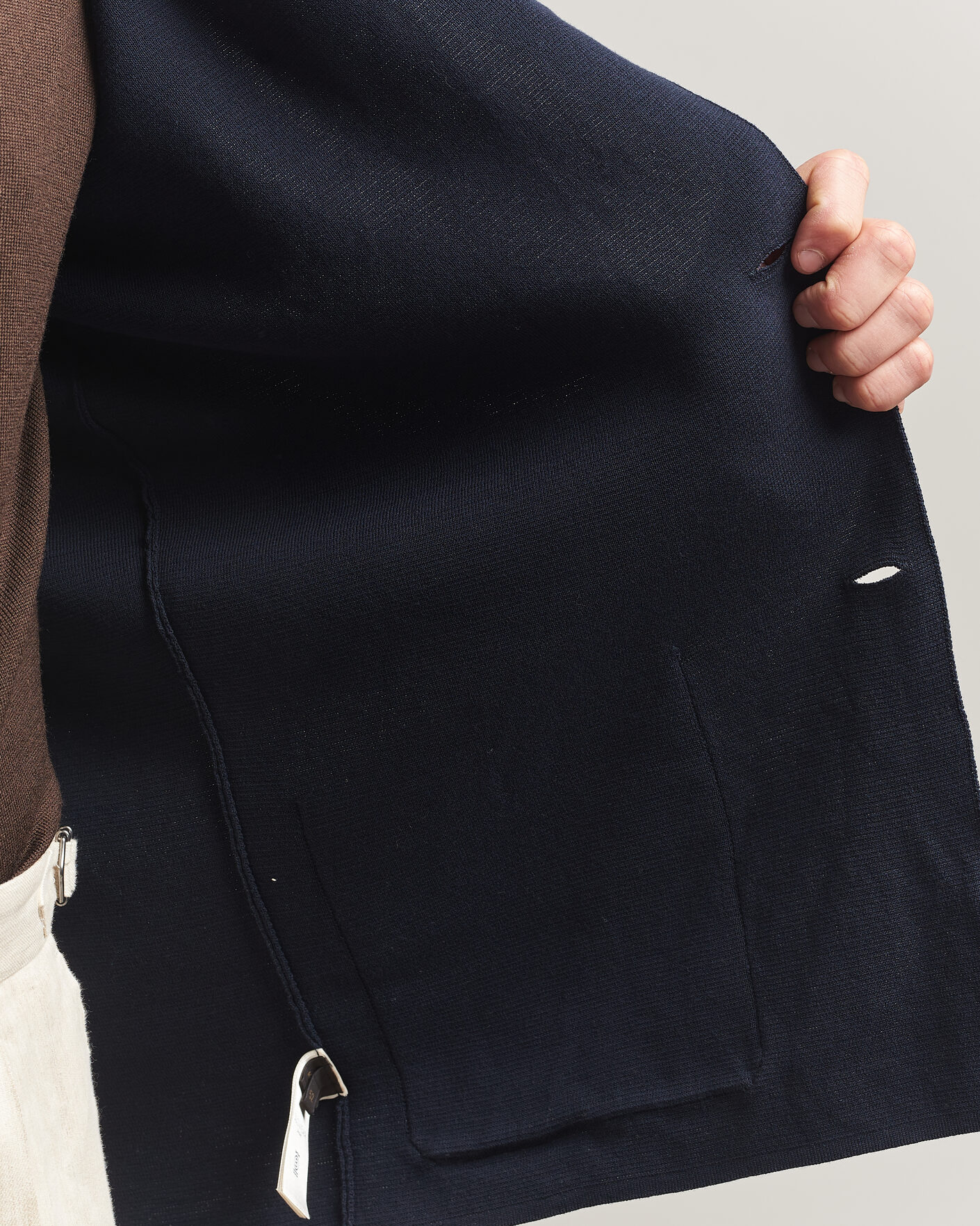 Heren | Blazers | Zanone | Knitted Cotton Blazer Navy