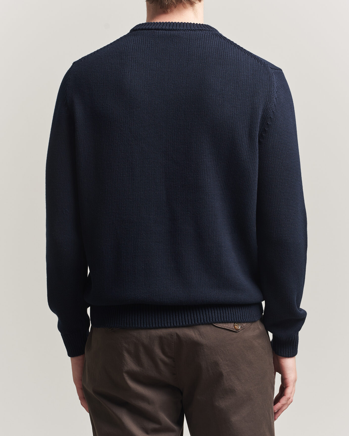 Heren | Truien | Zanone | Soft Cotton Crew Neck Sweater Navy