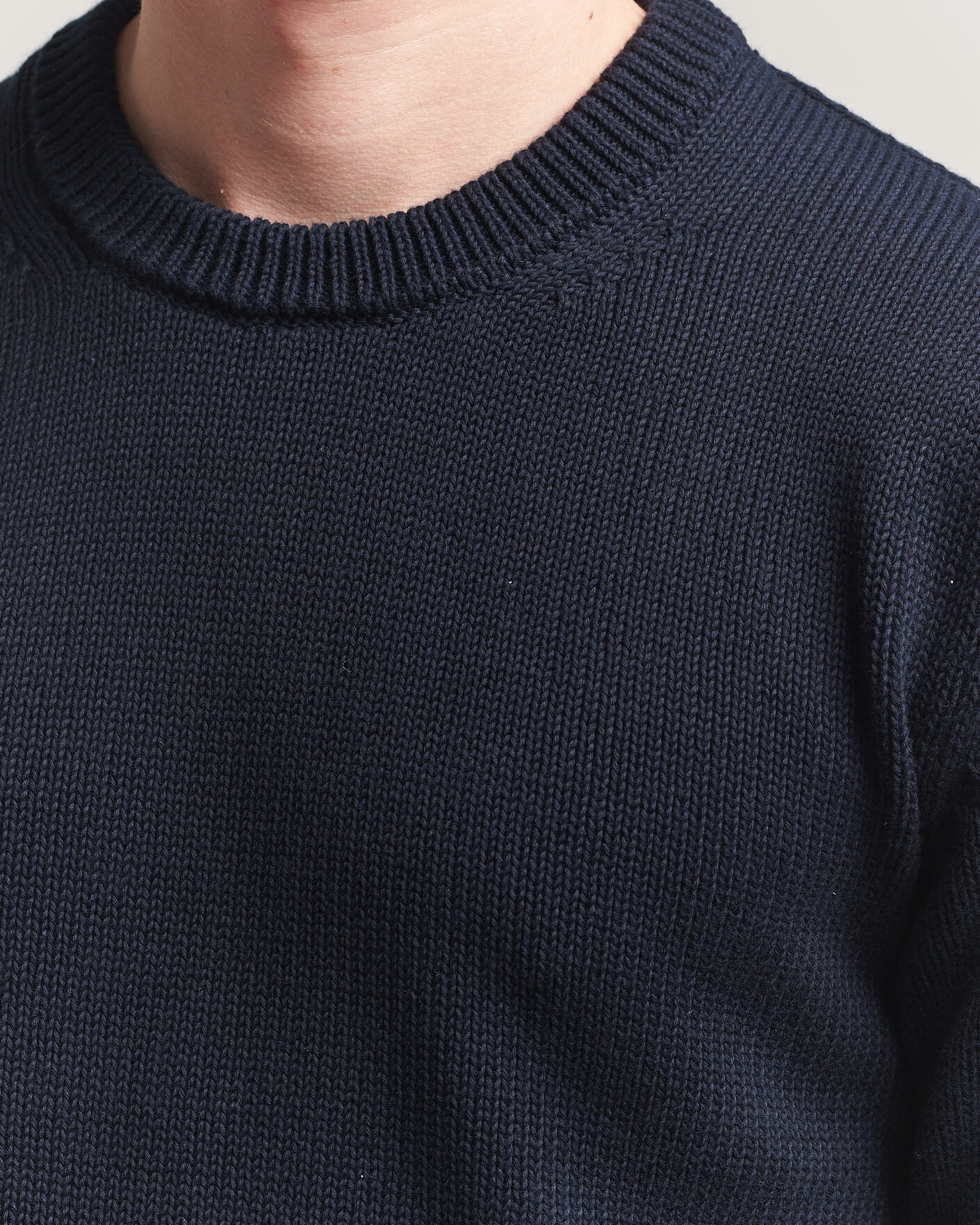 Heren | Truien | Zanone | Soft Cotton Crew Neck Sweater Navy
